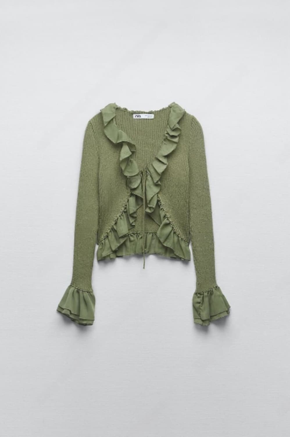 자라 프릴 니트 가디건 상품이미지1