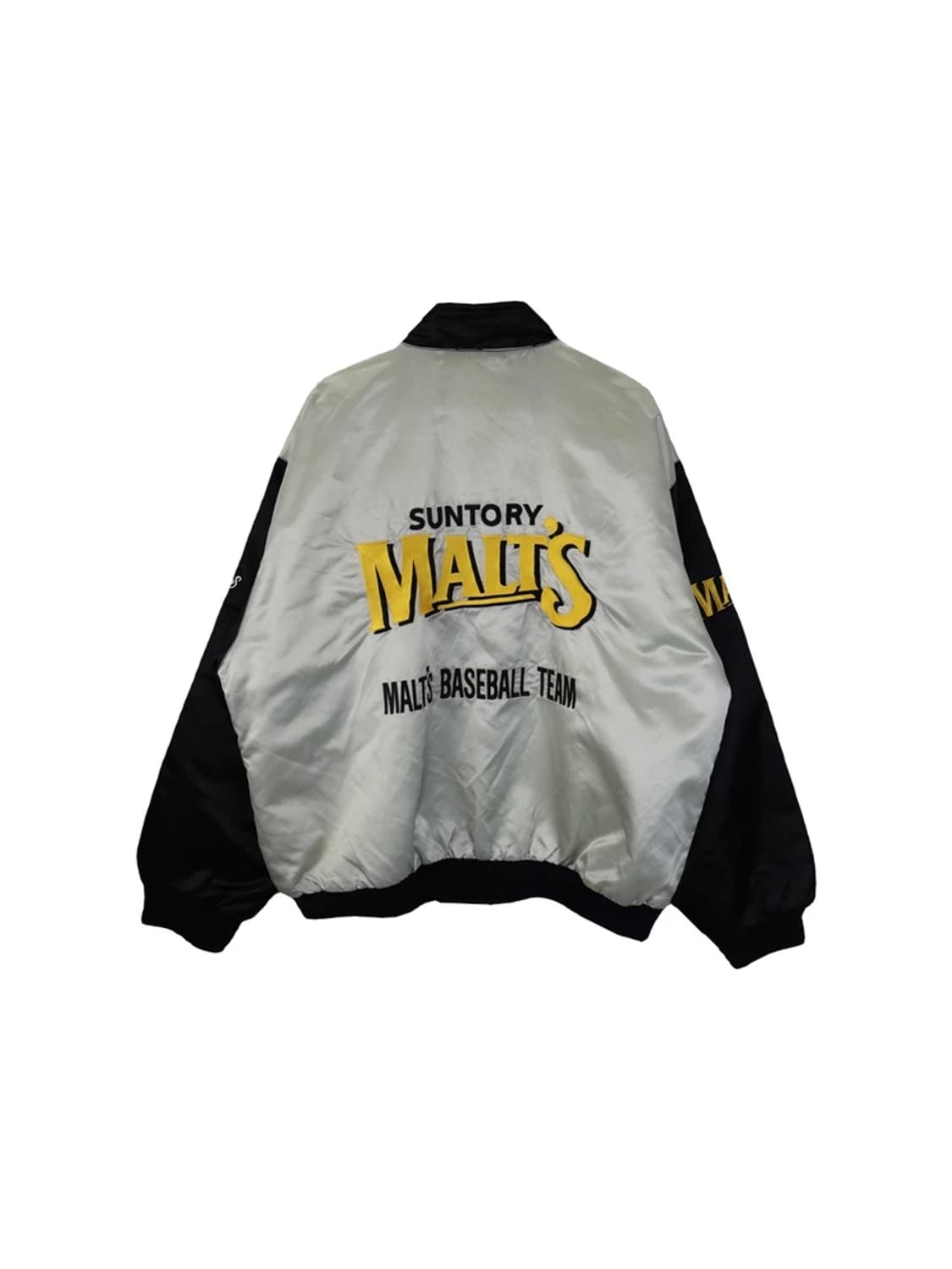 90's 산토리몰츠 빅로고 나일론 베이스볼 자켓 상품이미지6