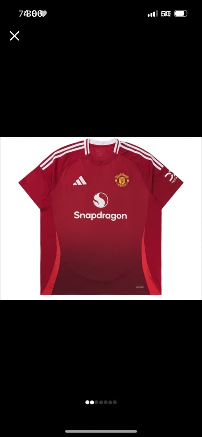 아디다스 맨유 24/25 홈 유니폼 상품이미지1