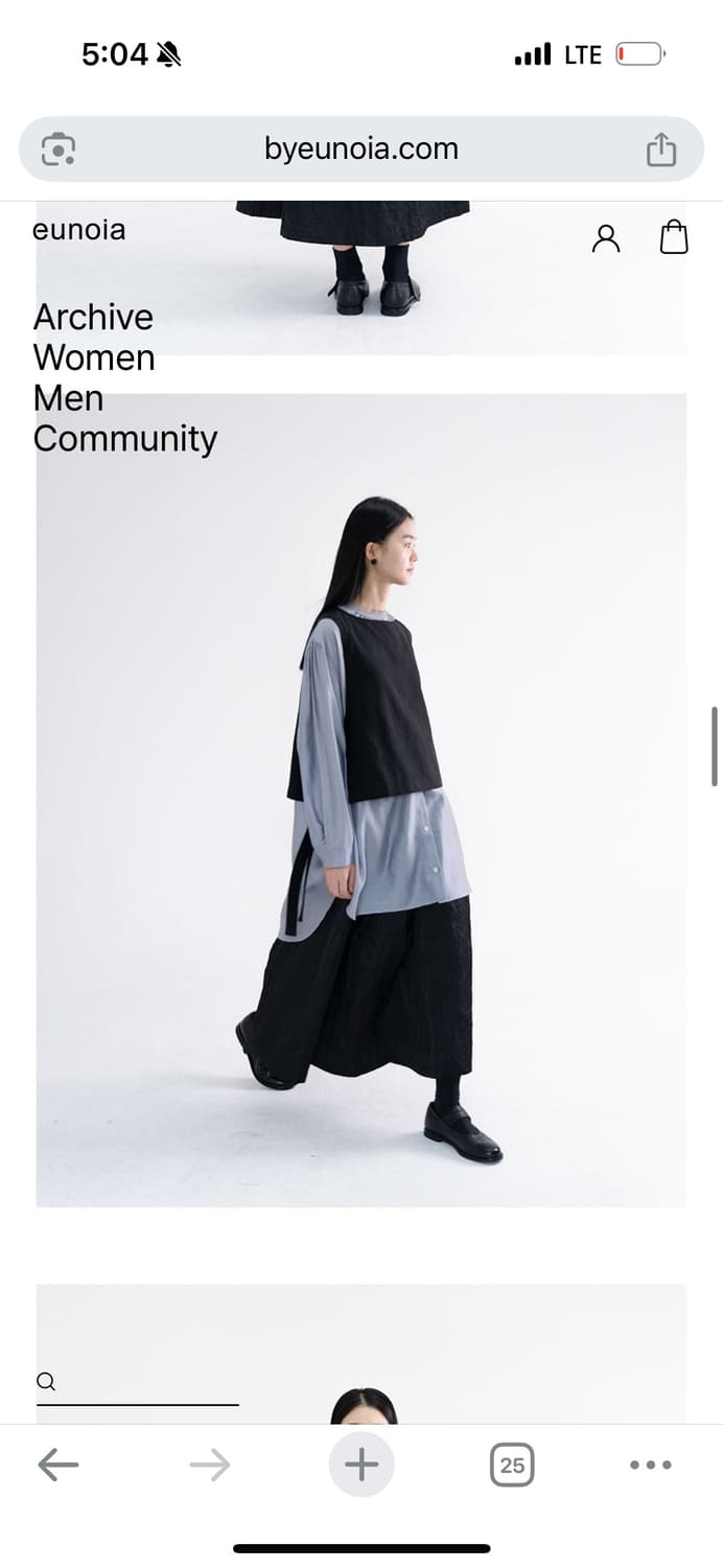 유노이아 텐셀 롱 블라우스 상품이미지6