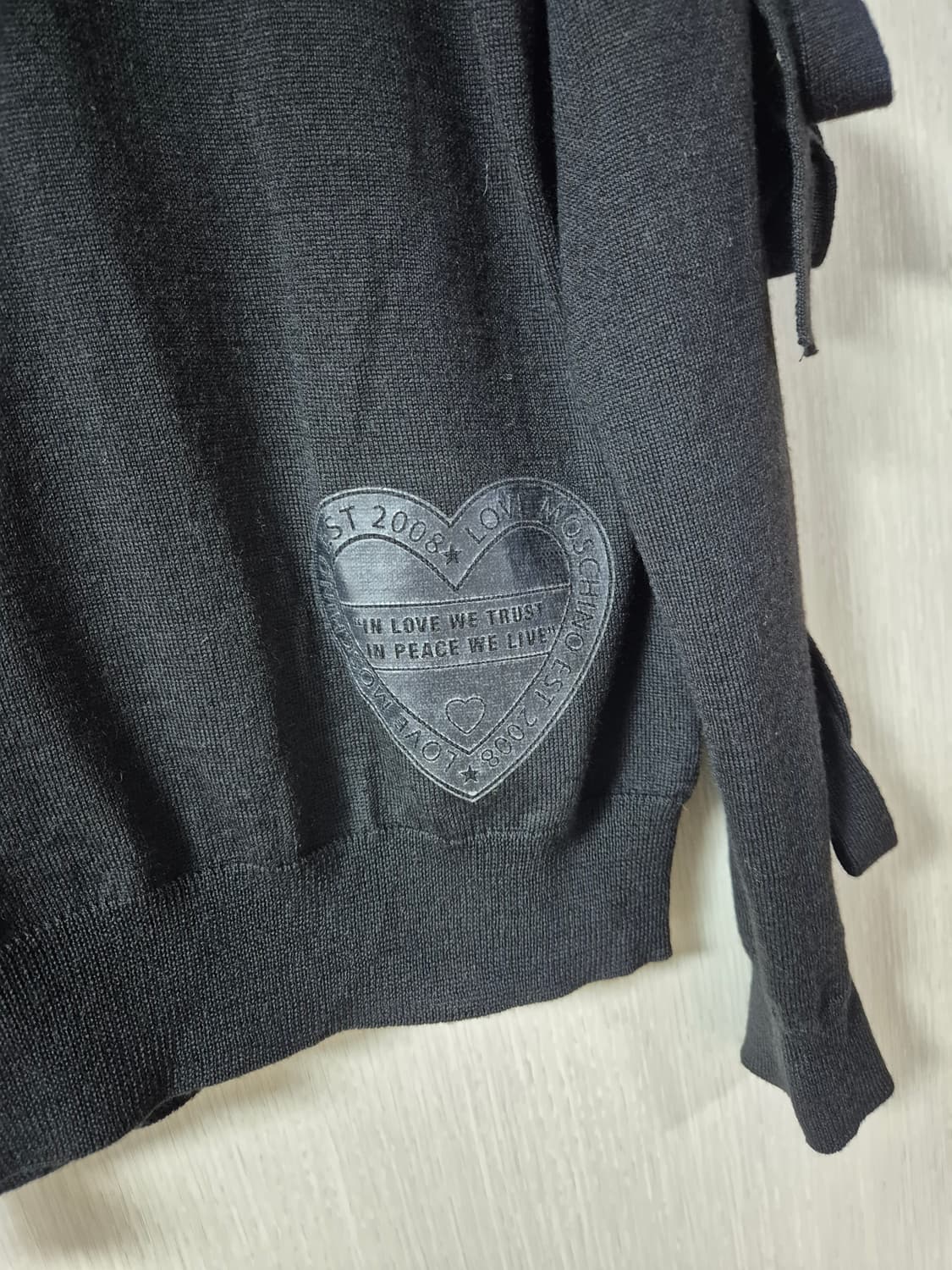 (정품) 러브 모스키노 리본 니트 스웨터 스몰 상품이미지3