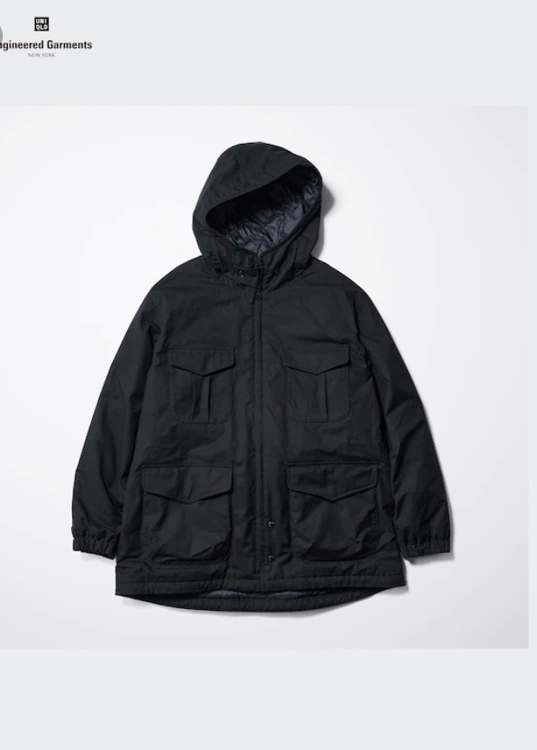 M ]유니클로 x 엔지니어드 가먼츠 퍼프테크 유틸리티 자켓 상품이미지1
