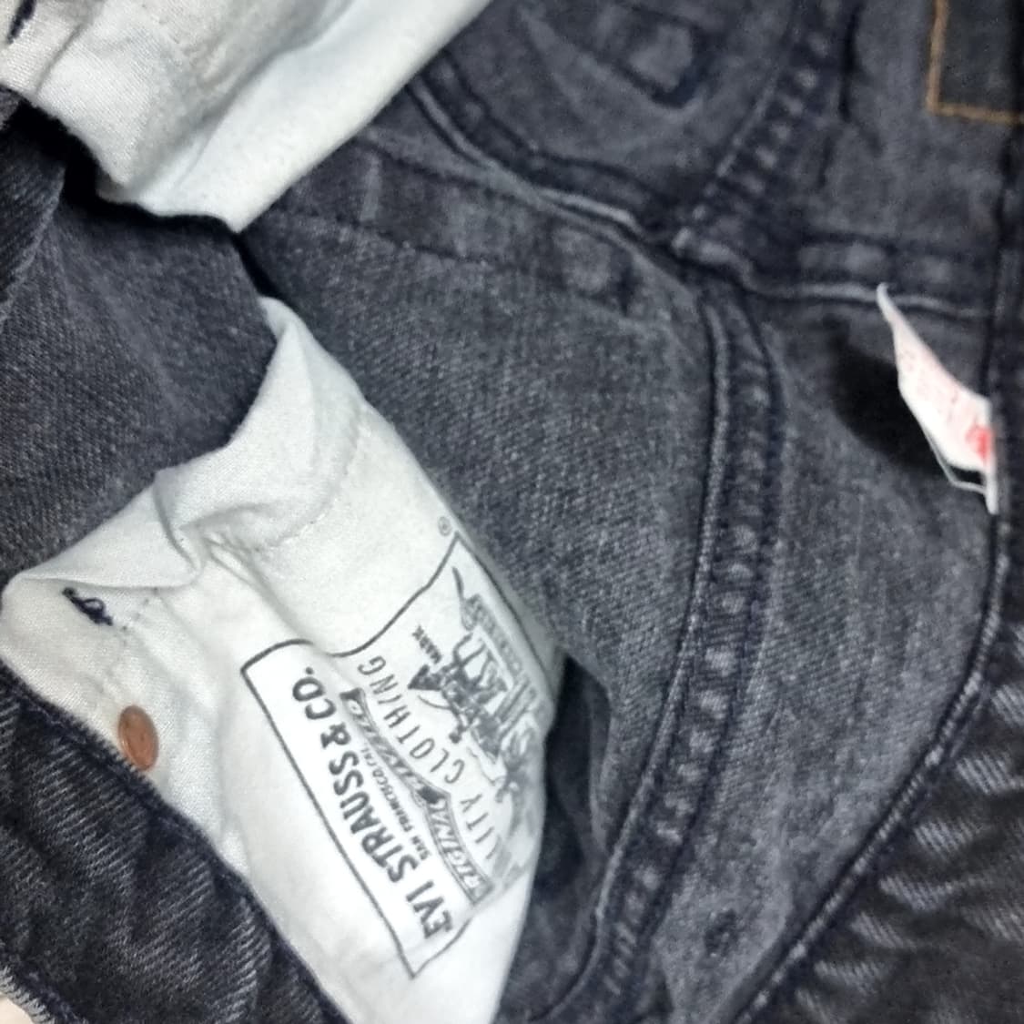 80,90년대 리바이스 550 usa 블랙 데님 팬츠 청바지(33) 상품이미지6