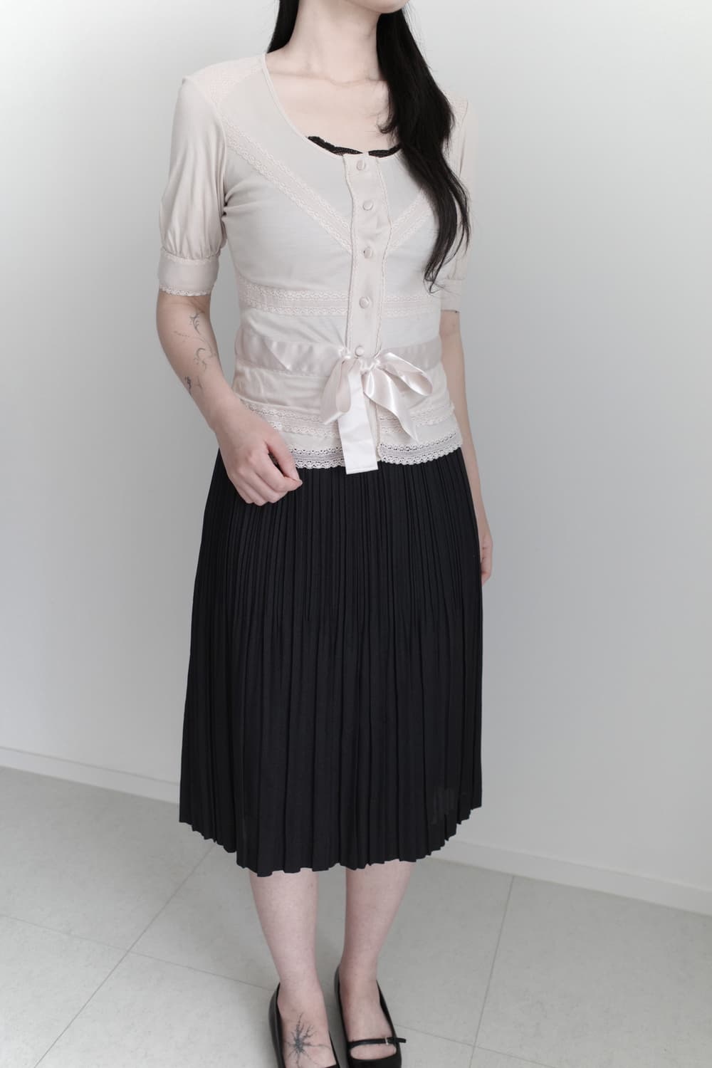 lace half cardigun 상품이미지7