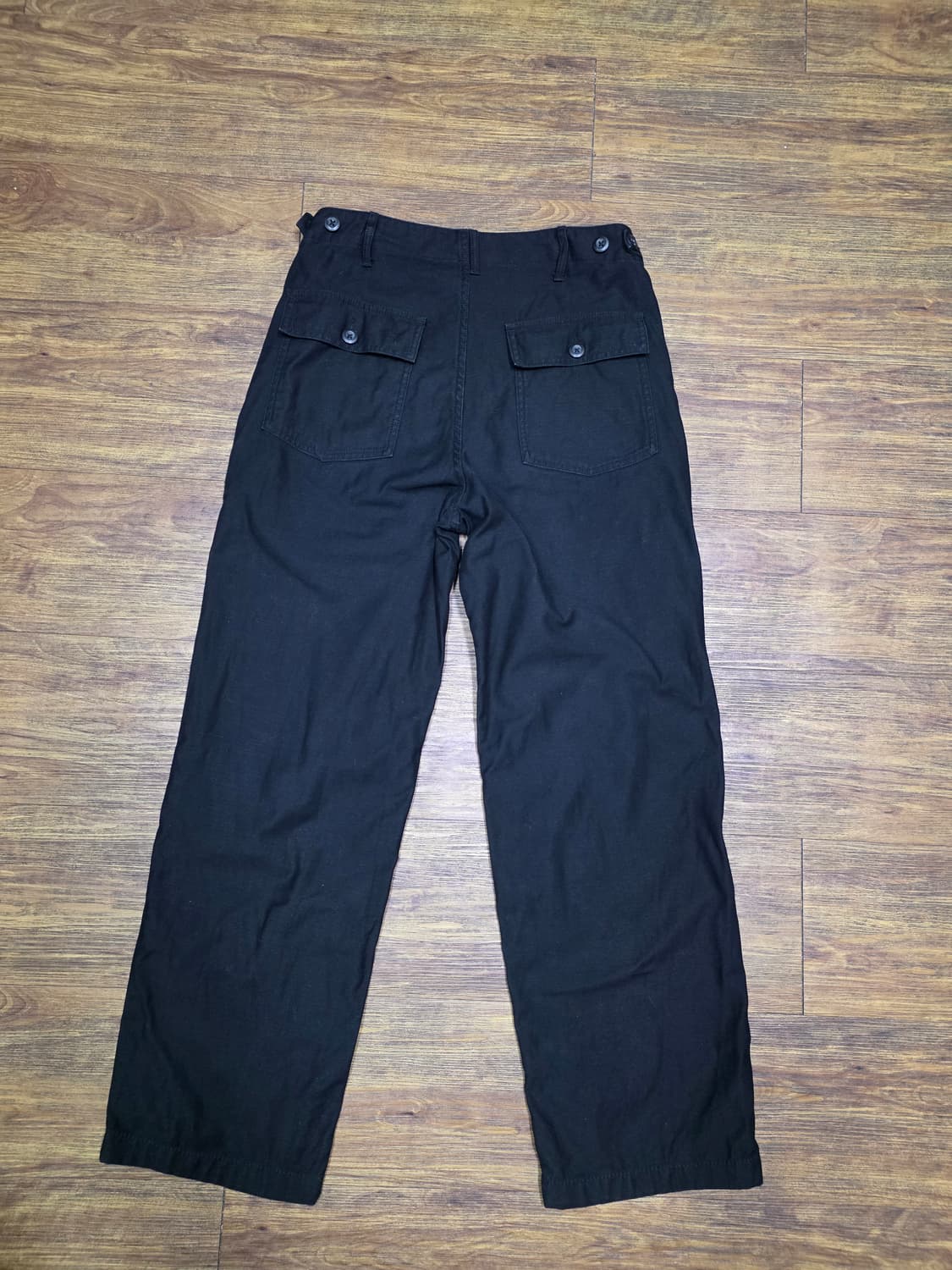 무탠다드 블랙 퍼티그팬츠  상품이미지4