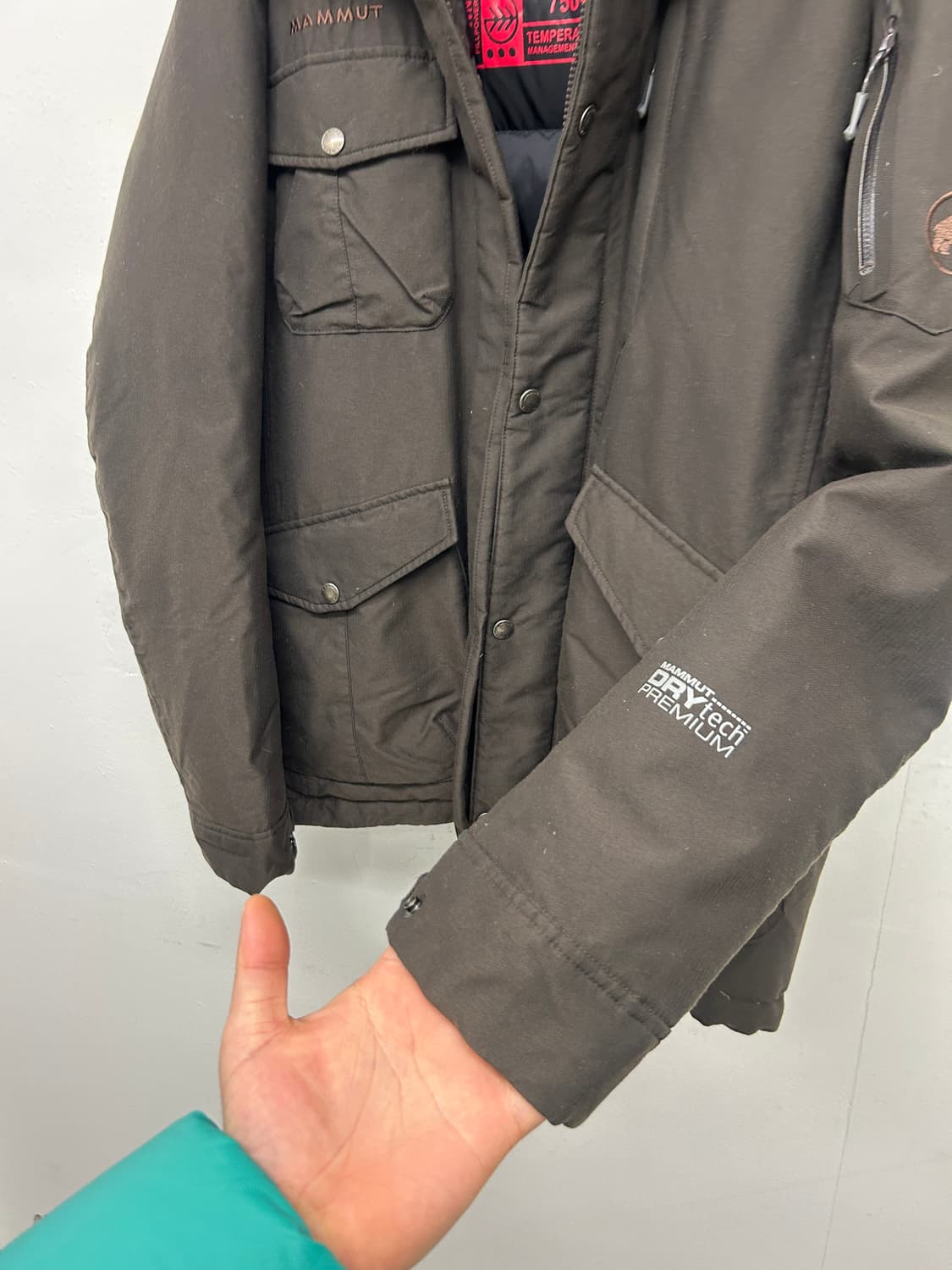 MAMMUT 마무트 브라운 후드 패딩 자켓 상품이미지4