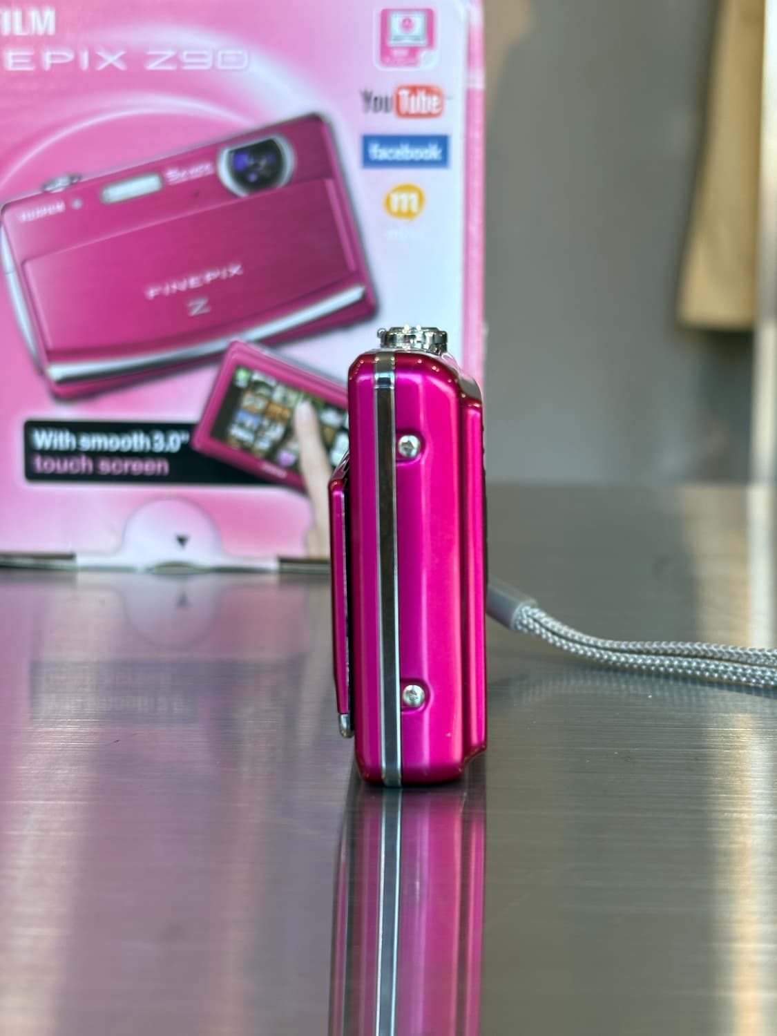 풀박)후지필름 파인픽스 z90 핑크 빈티지디카 상품이미지4