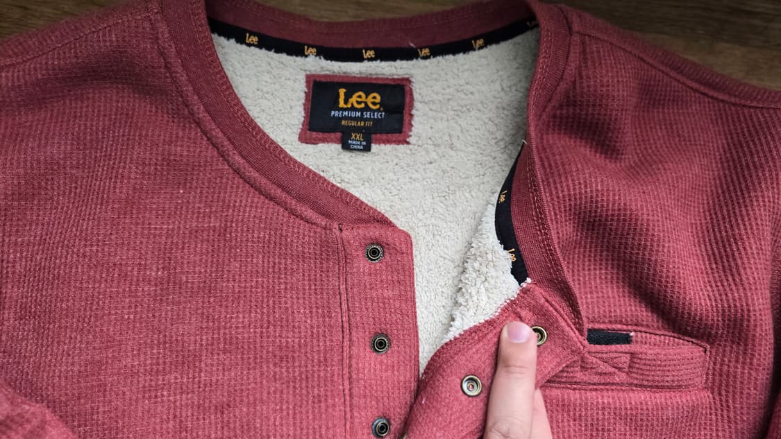 LEE 리 기모 안감 스웻셔츠 XXL ~ XXXL 상품이미지5