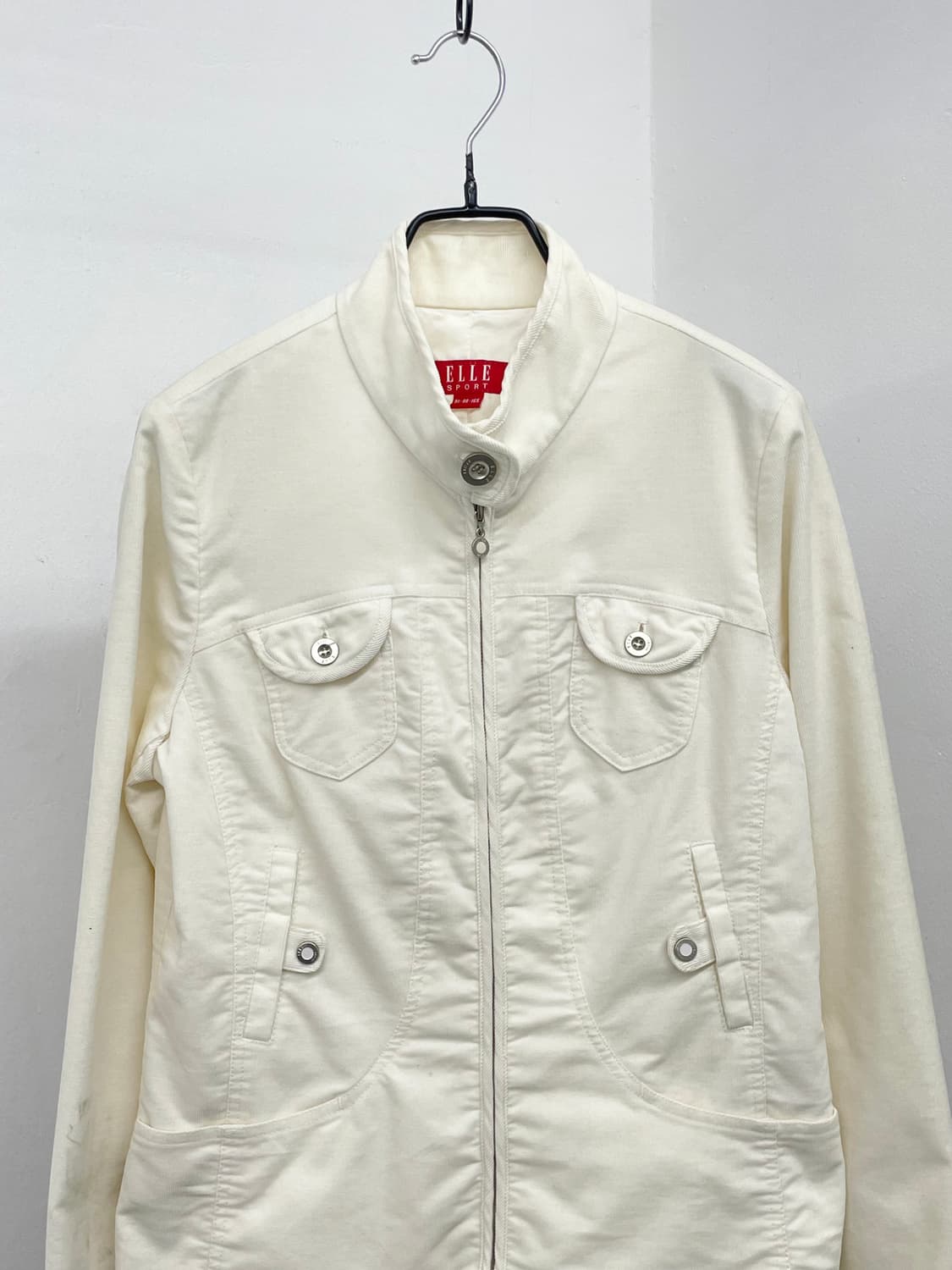엘르 화이트 포켓 코듀로이 자켓 상품이미지7