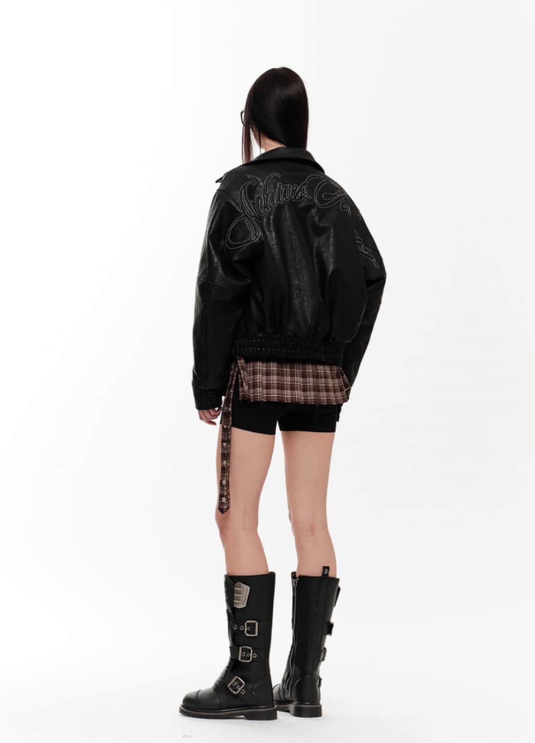 2000아카이브스 닉스 레더 자켓 블랙 상품이미지3