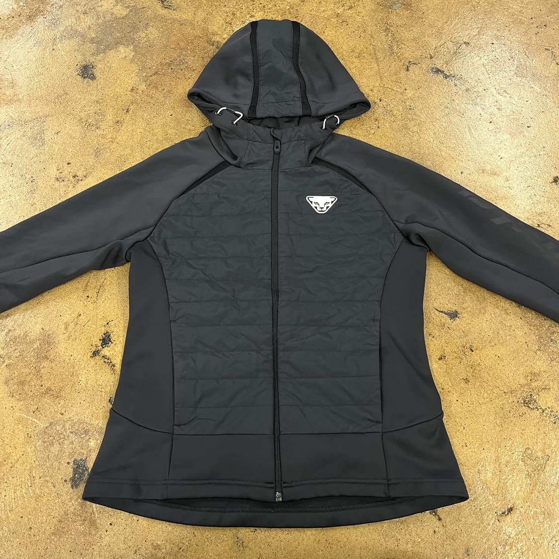 [정품/L] 다이나핏 블랙 후드 퀼팅 자켓 b8 상품이미지3