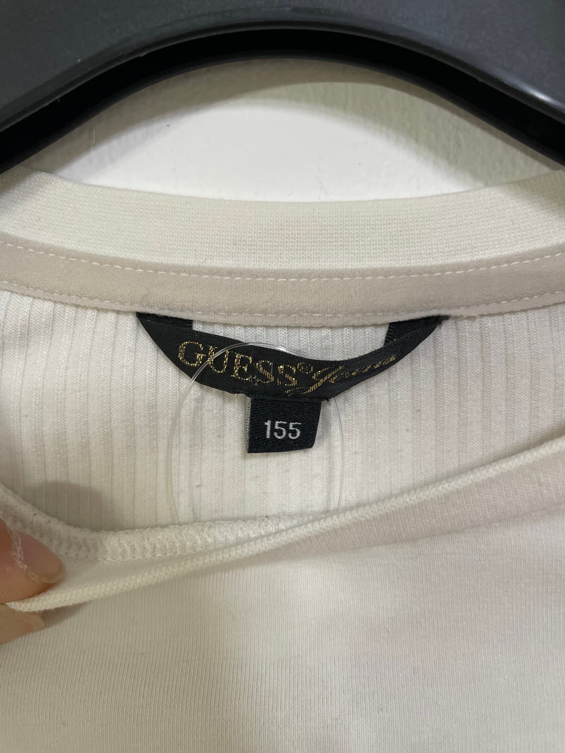 게스 쉬크 긴팔 티셔츠 화이트 상품이미지6