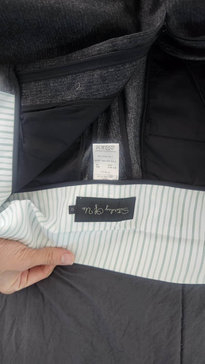 Stu office 24fw 슬랙스 그레이 상품이미지5