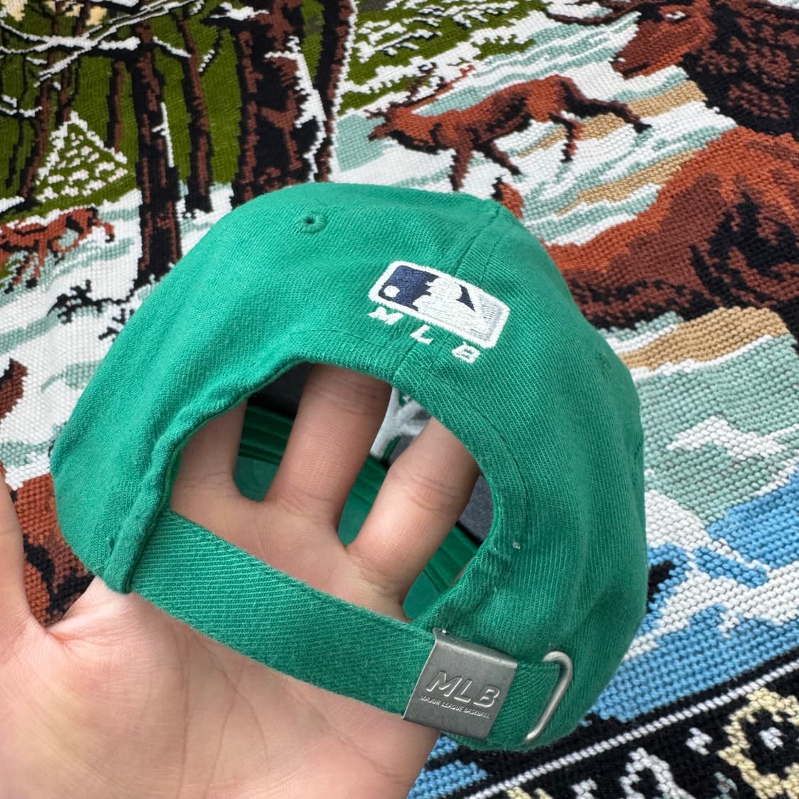 MLB 뉴욕 양키즈 그린 볼캡 상품이미지5