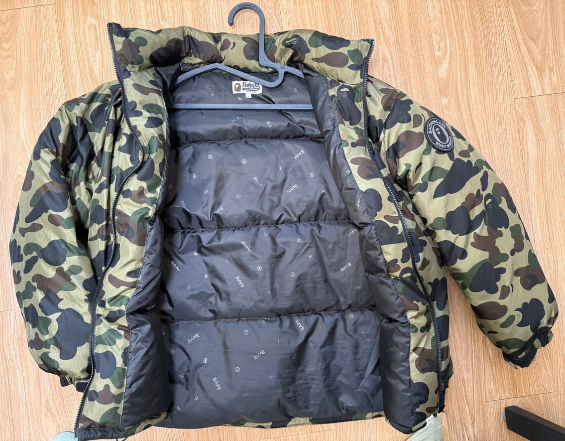 베이프 녹계 패딩 상품이미지3