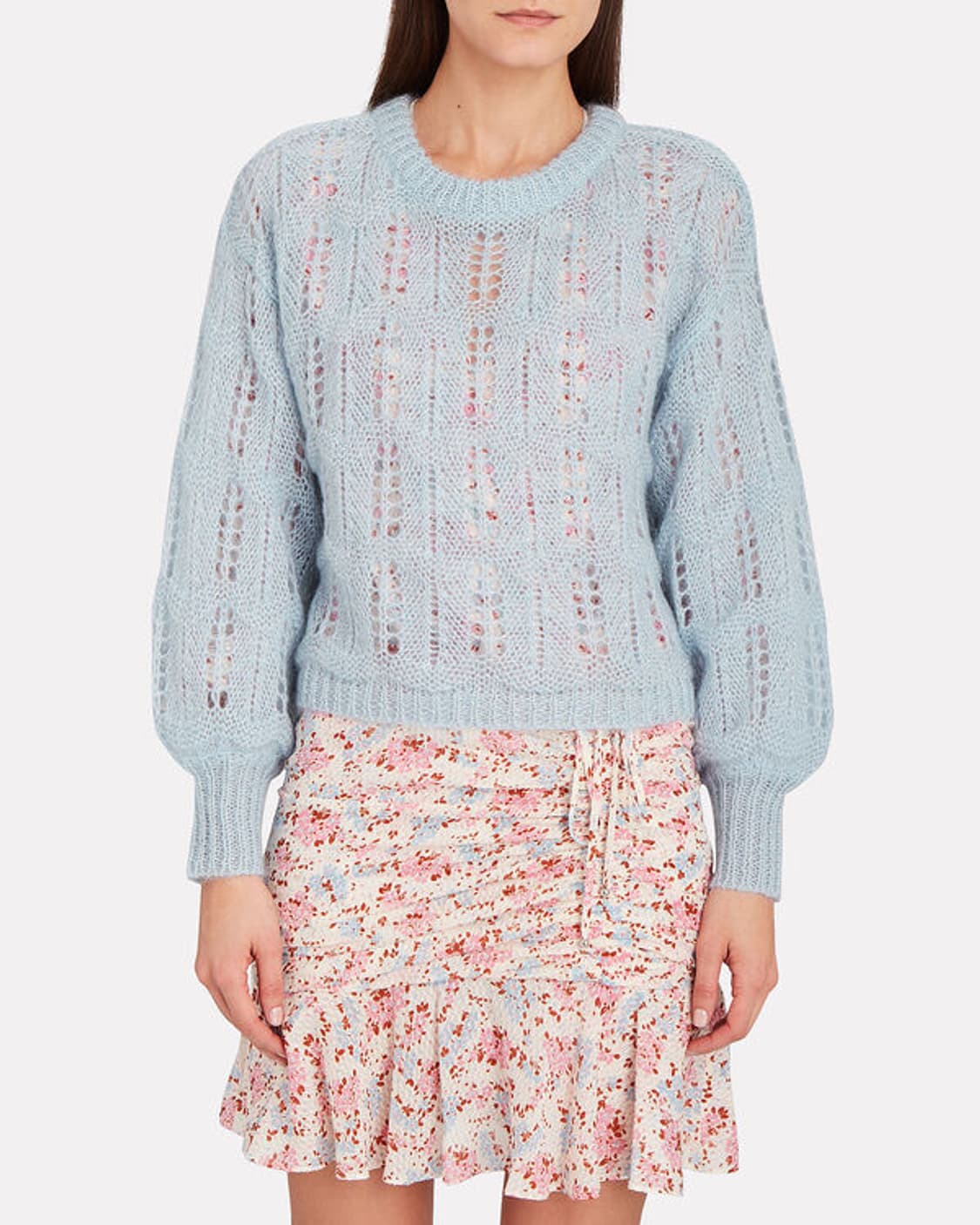 Love shack fancy 러브 쉑 팬시 백 타이 모헤어 니트  상품이미지2