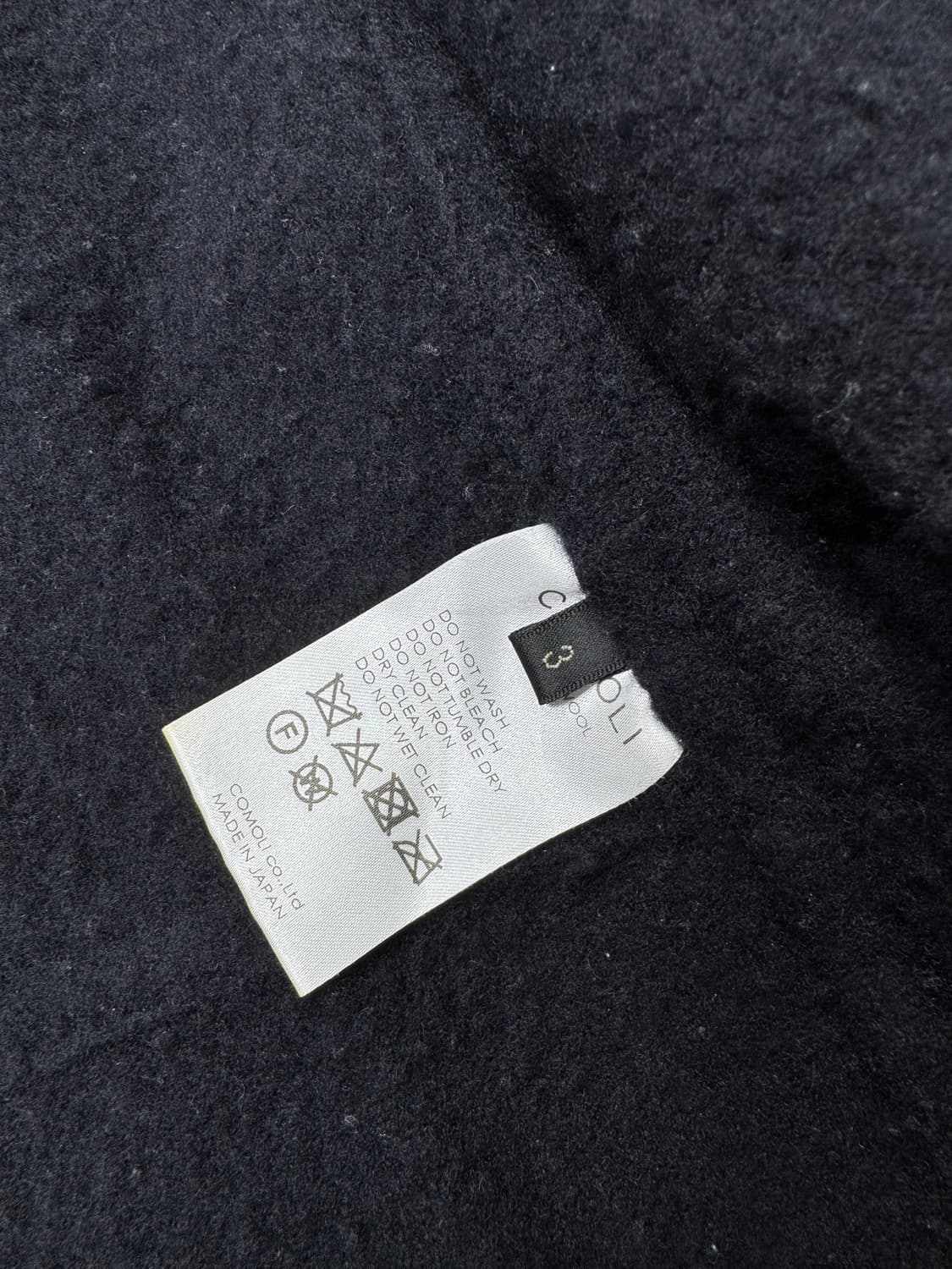 코모리 22AW 축융 울 숏 자켓 상품이미지3