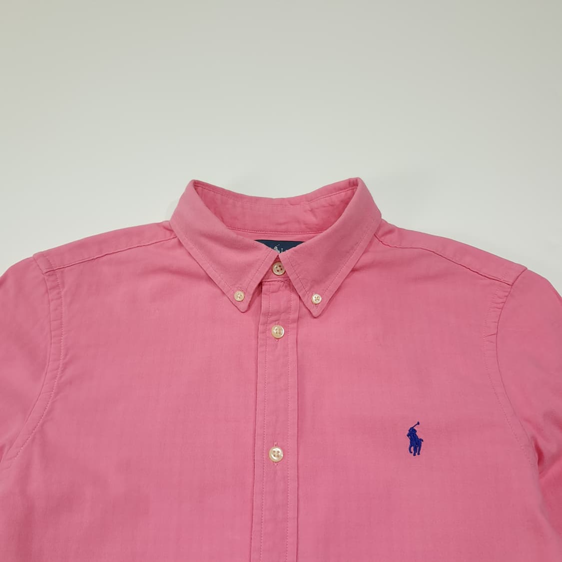 CL811 L 폴로 00s 깅엄체크 내피 핑크 셔츠 남방 상품이미지2
