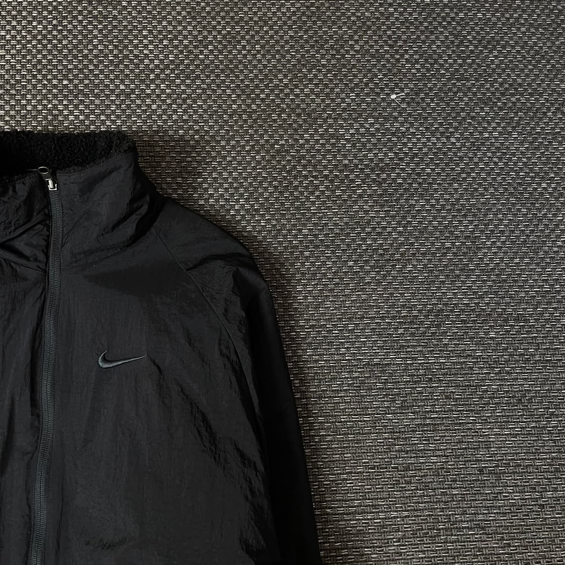 나이키 블랙 나일론 바람막이 뽀글이 리버시블 자켓 상품이미지3