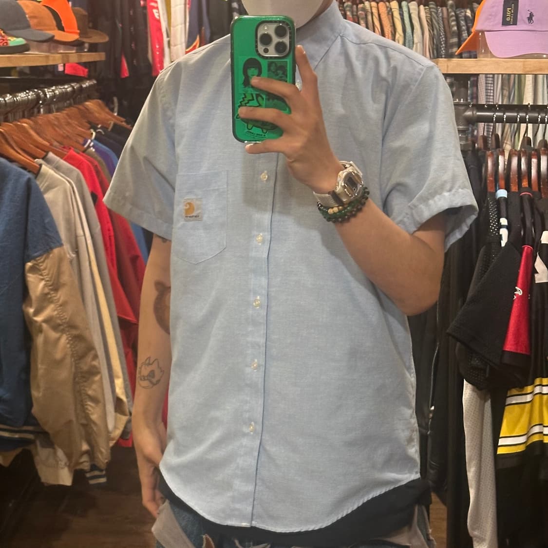 [HI] 칼하트 반팔 데님셔츠 상품이미지3