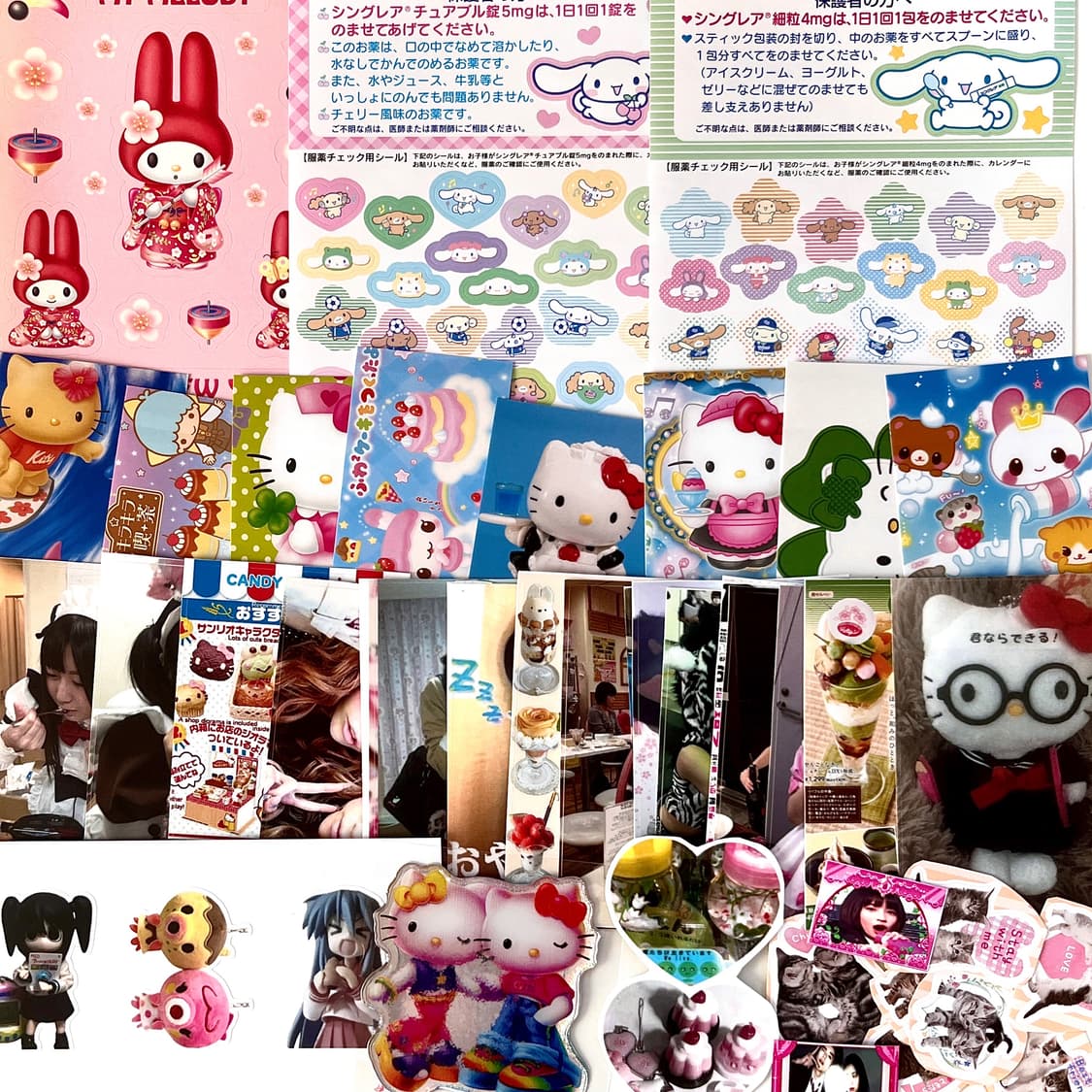 택포) 여러종류 스티커 모음 |일본 고전 키티&헤이세이&갸루 다꾸 스티커 상품이미지1