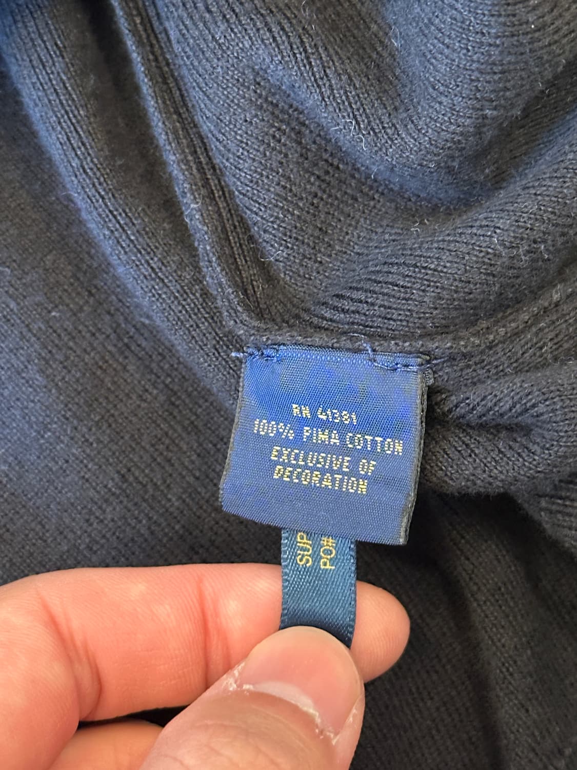 폴로 랄프로렌 니트 조끼 블랙 XL 상품이미지5