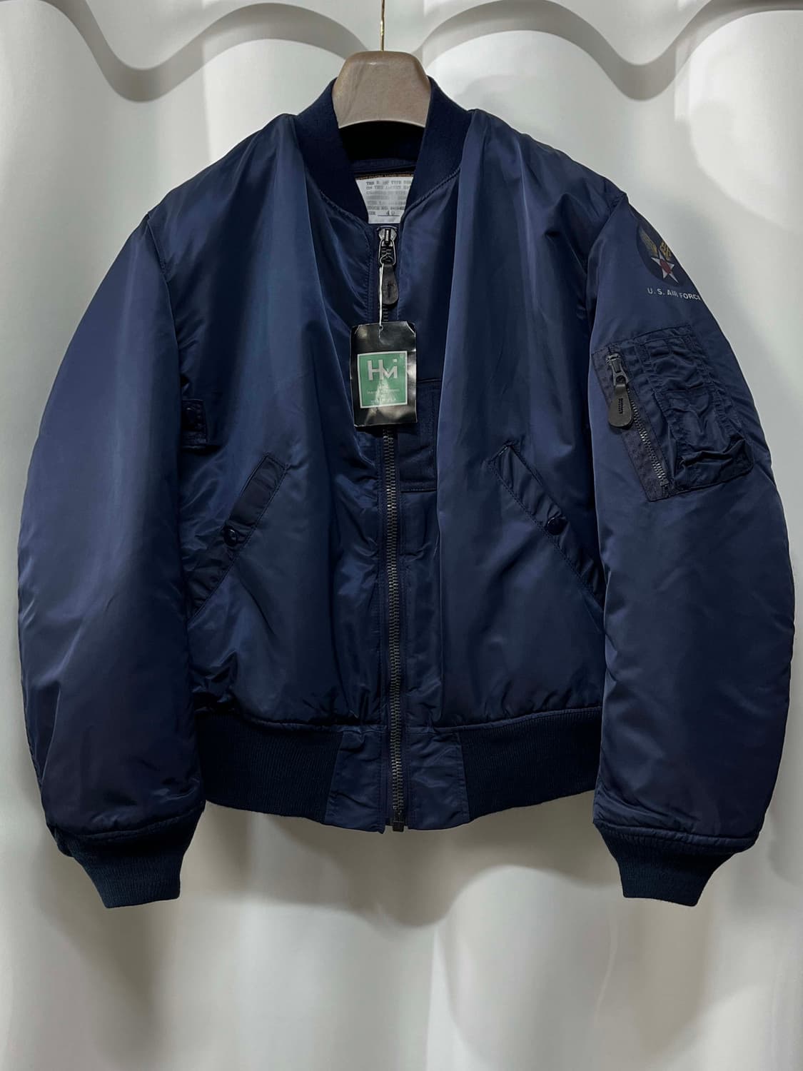 80's USAF B-15C 울파일 모디파이드 플라이트 보머 자켓 상품이미지1