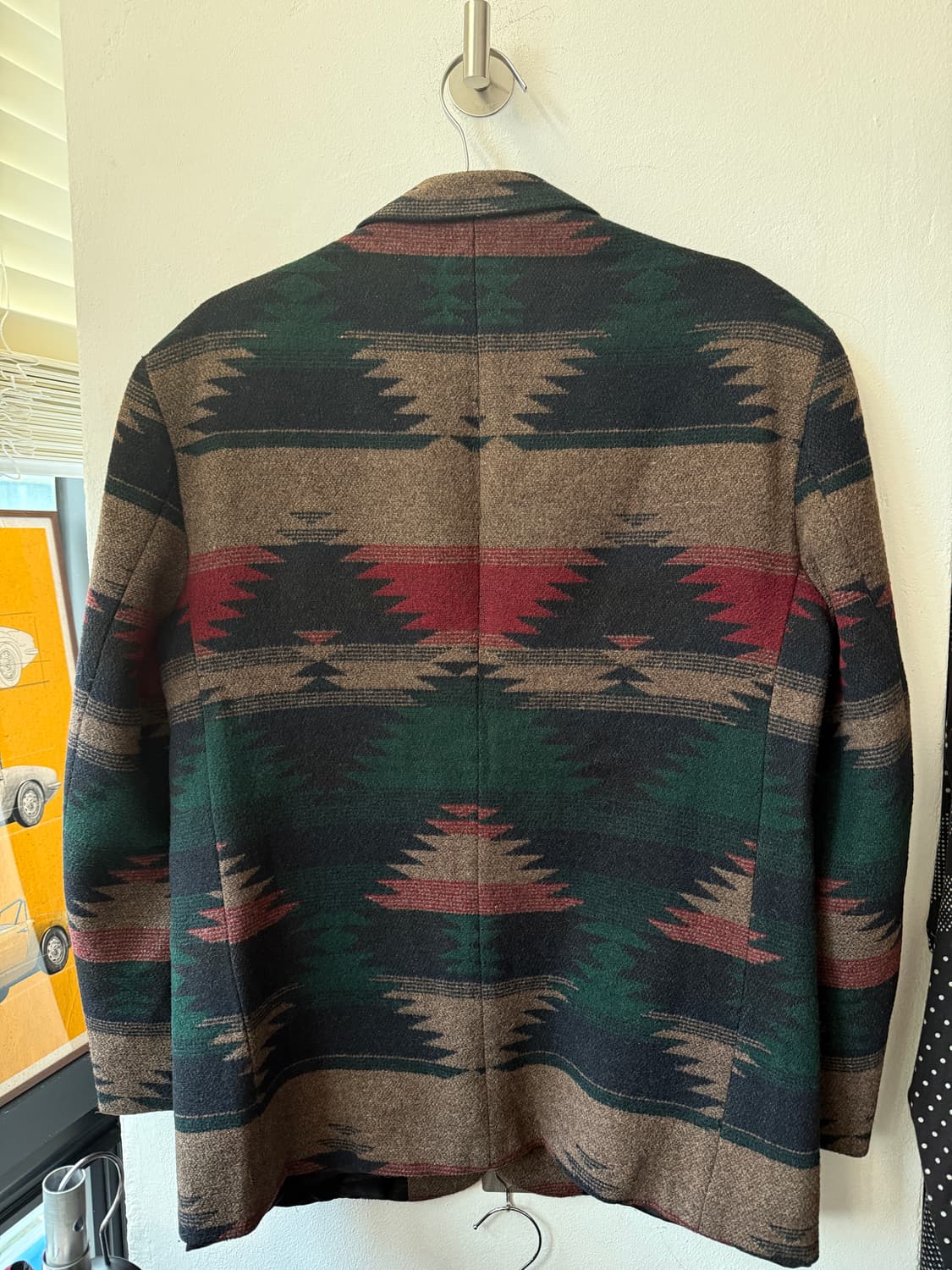 USA made Silverado 나바호 패턴 울 블레이져 상품이미지5