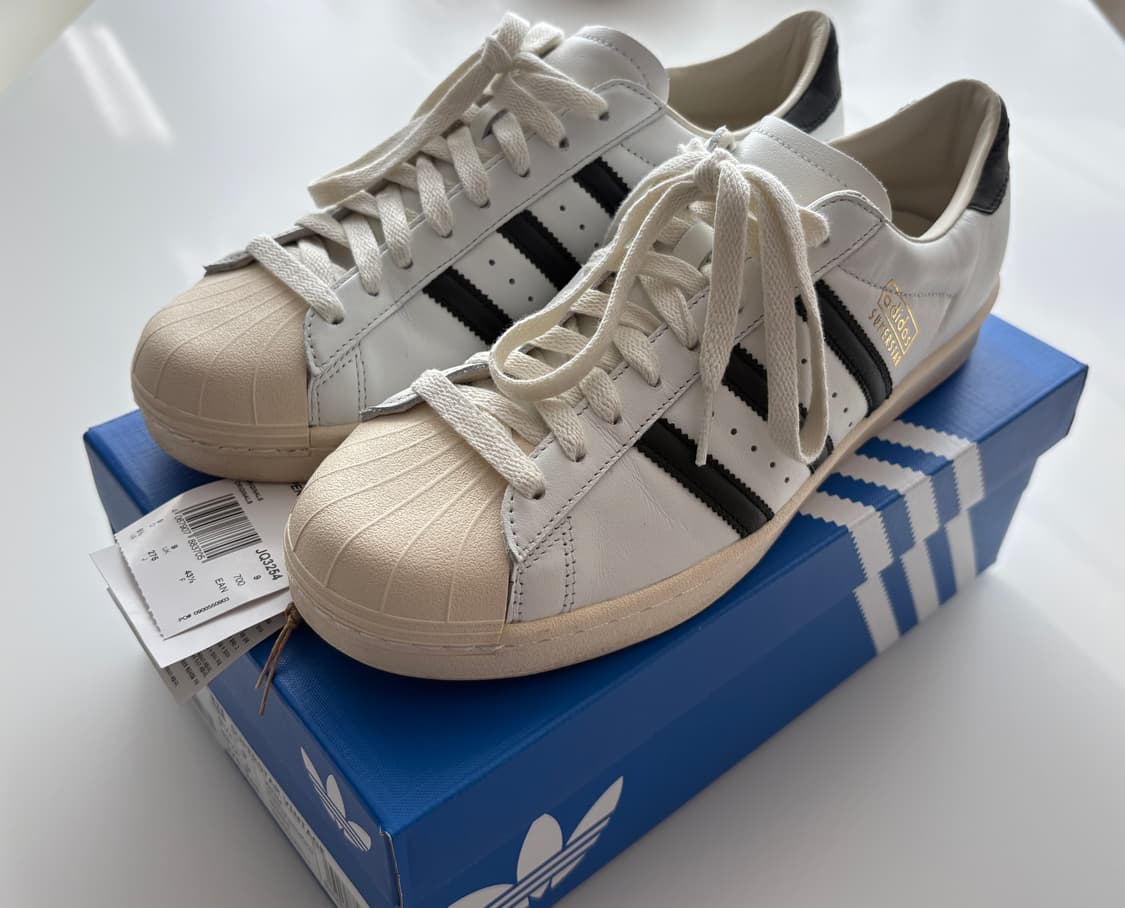 아디다스 슈퍼스타 빈티지 코어 화이트 코어 블랙 275 상품이미지4