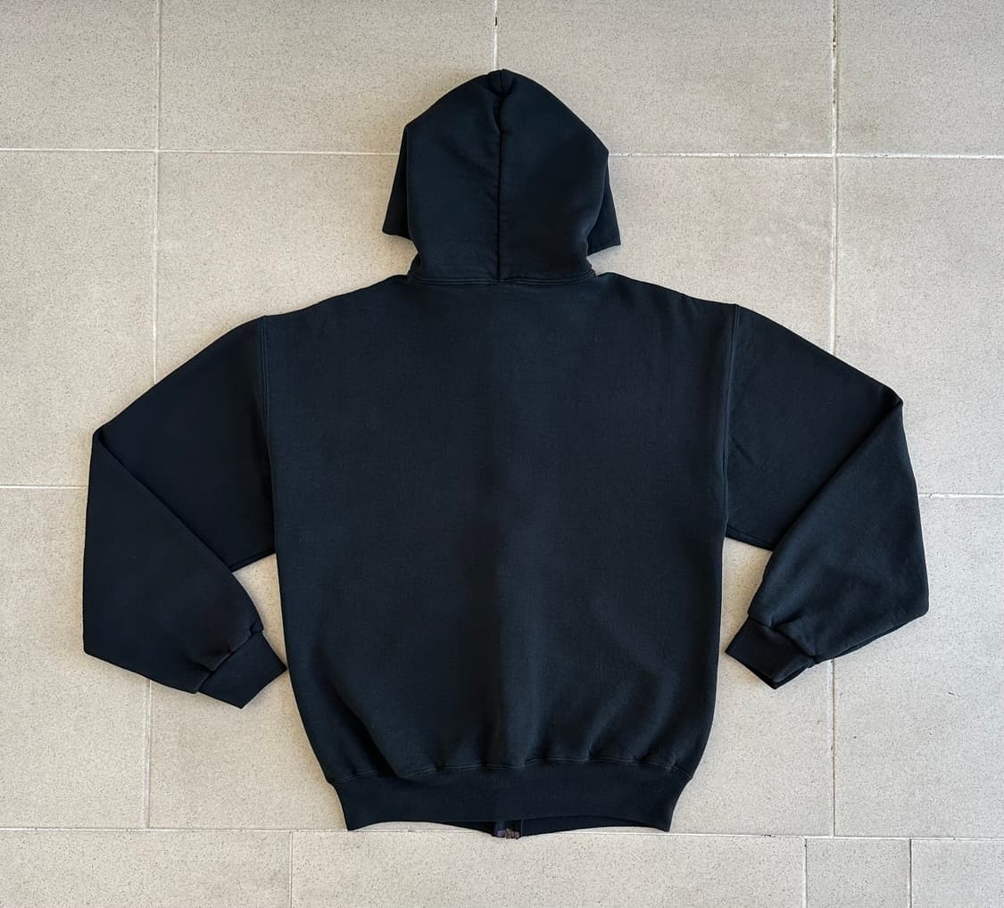 90s 빈티지 러셀 후드집업 블랙 M 상품이미지2
