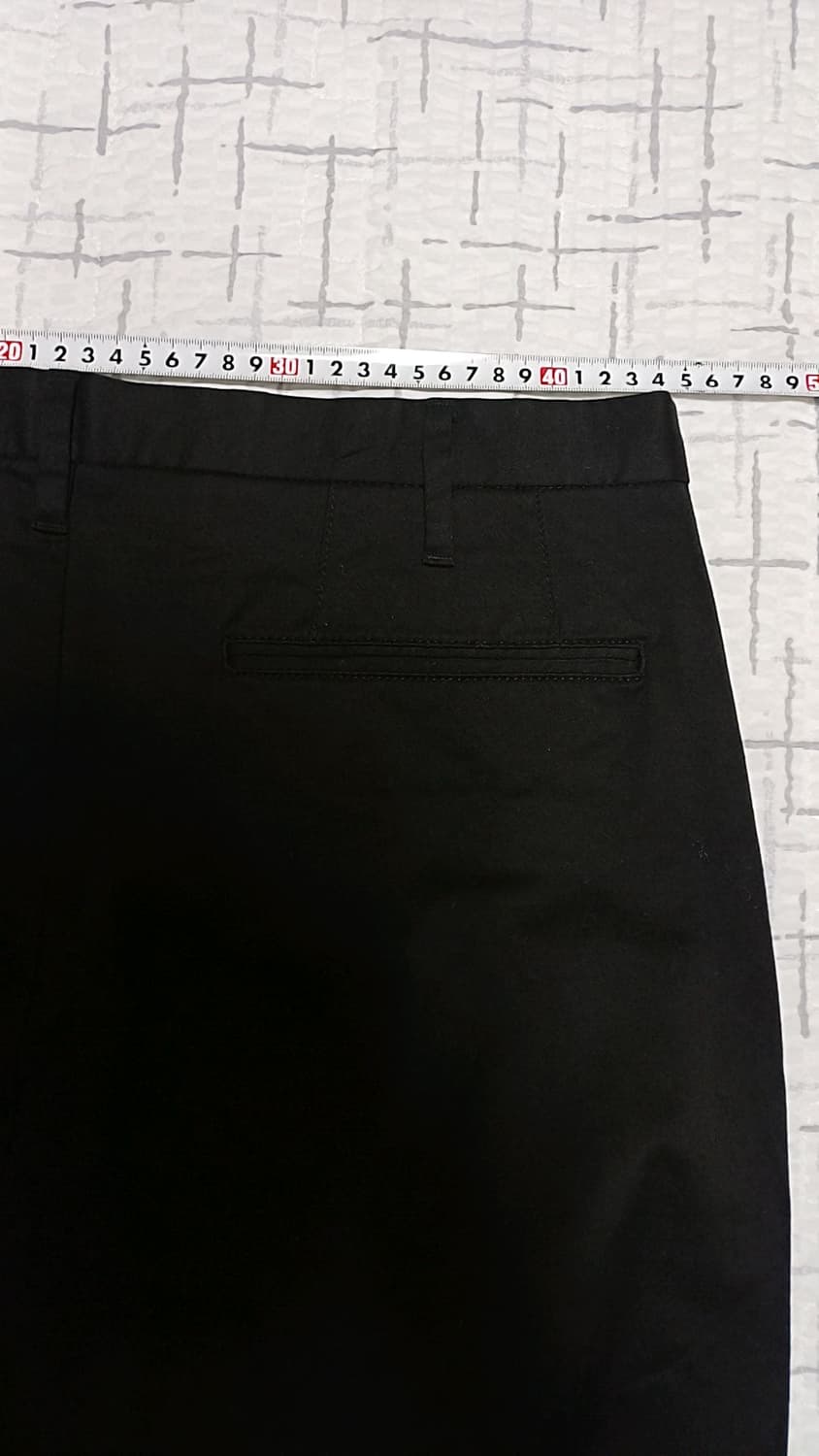 무인양품 스판블랙면바지 34인치 기장105 상품이미지8
