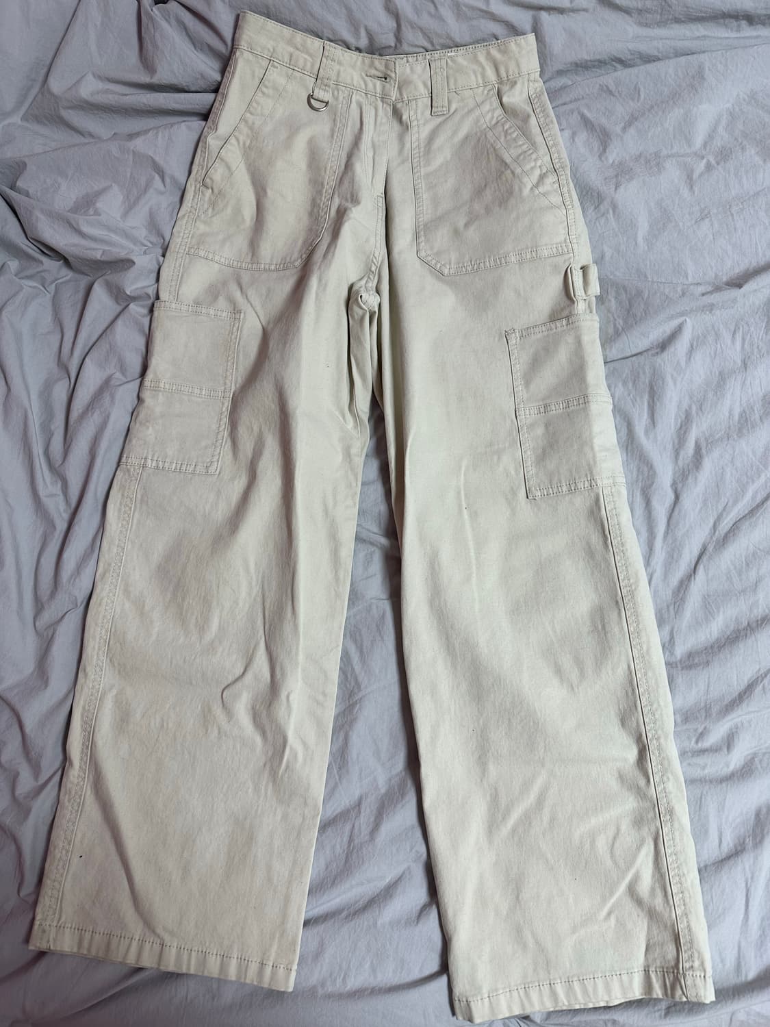 탑텐 베이지 와이드 팬츠 상품이미지1