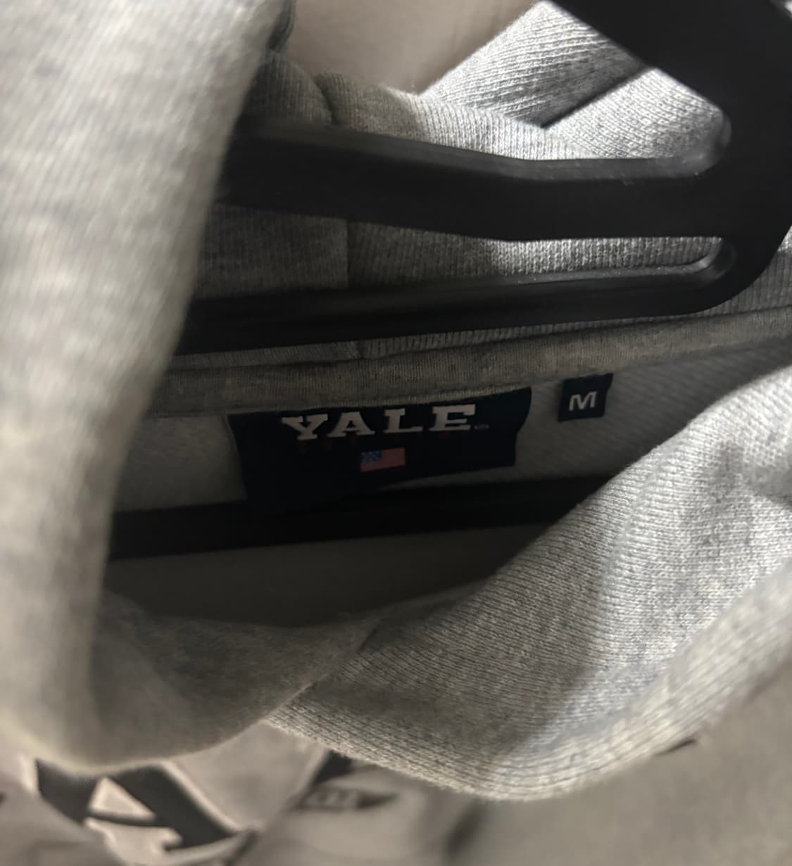 무신사 브랜드 예일 투톤 아치 후드티 맨투맨 그레이 M 상품이미지5