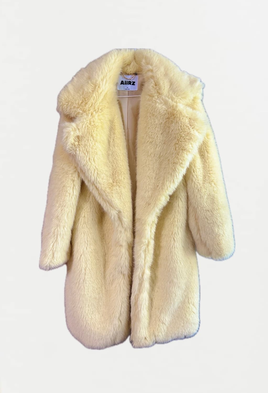 버터옐로 오버사이즈 퍼코트 XS 상품이미지1