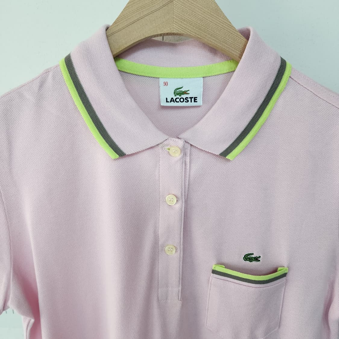 라코스테 핑크 반팔 원피스 상품이미지2