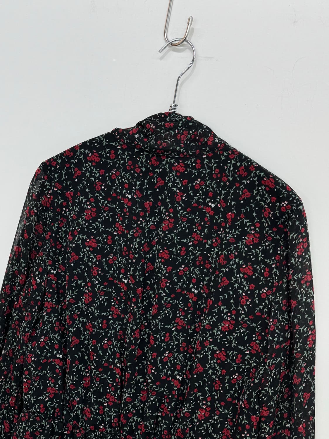 ZARA 꽃무늬 패턴 쉬폰 원피스 상품이미지4