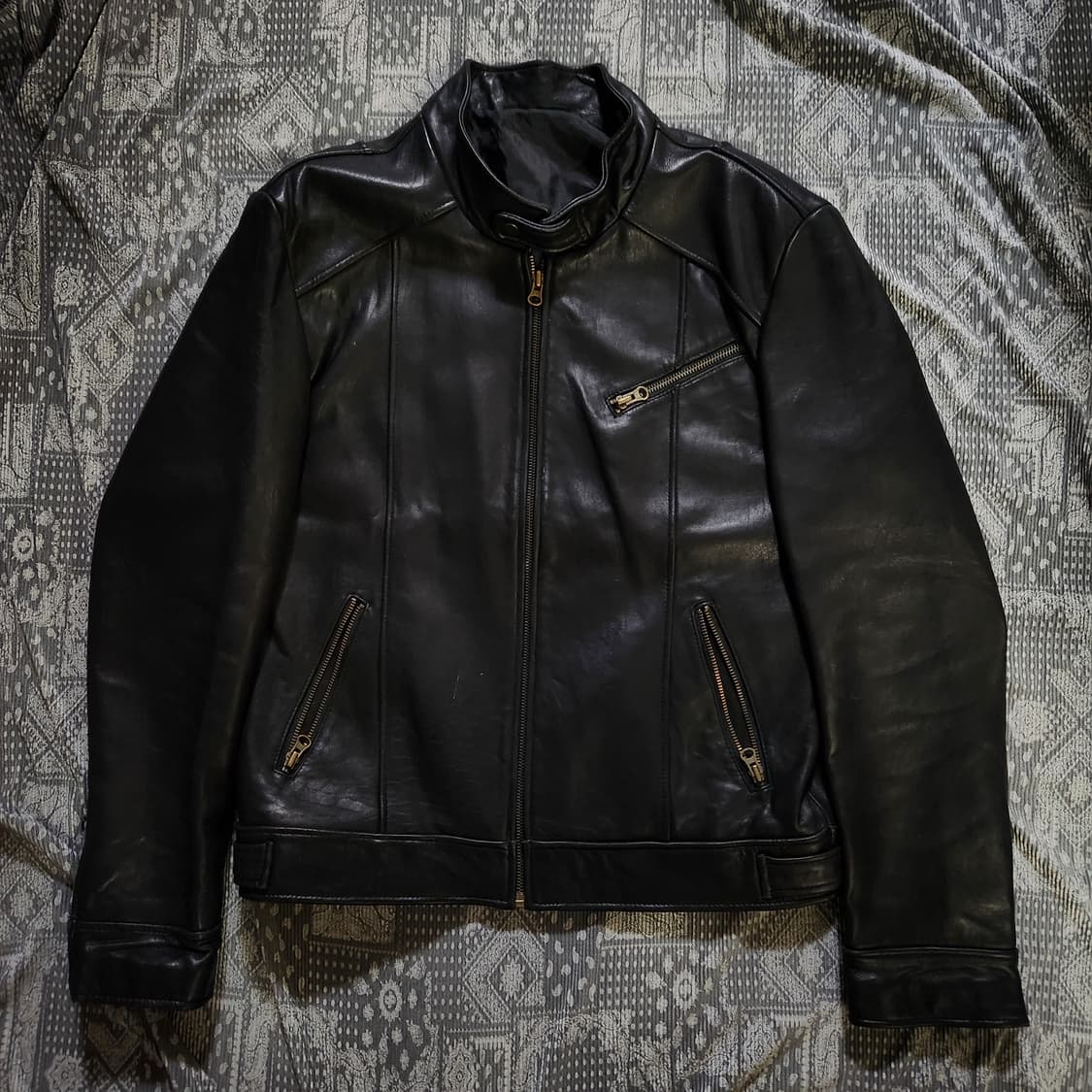 빈티지 램스킨 레더자켓 /쿠어/알렌느/해칭룸/인사일런스/느와르라르메스 상품이미지1