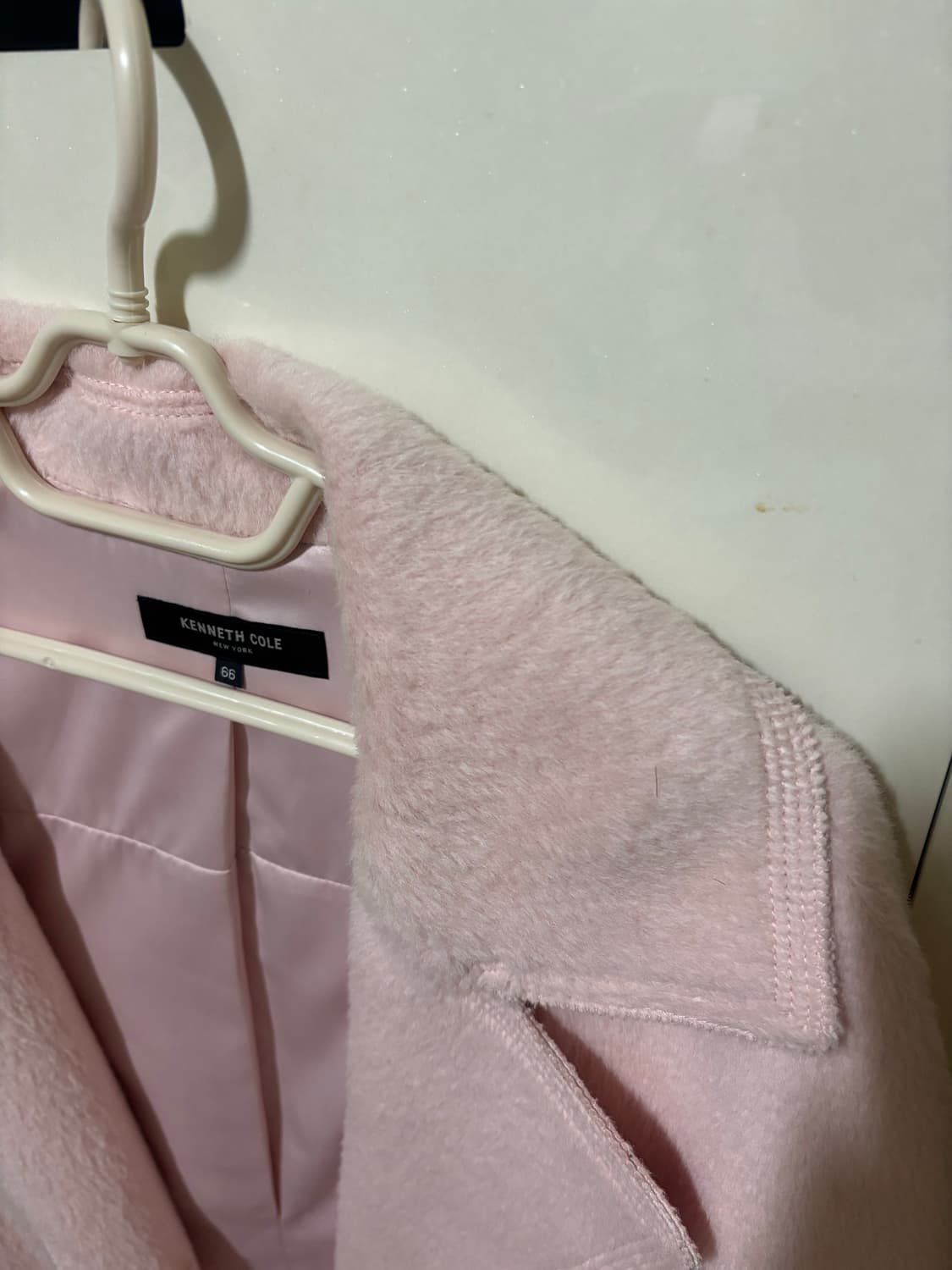 케네스콜 딸기우유색 알파카 코트 66 상품이미지3