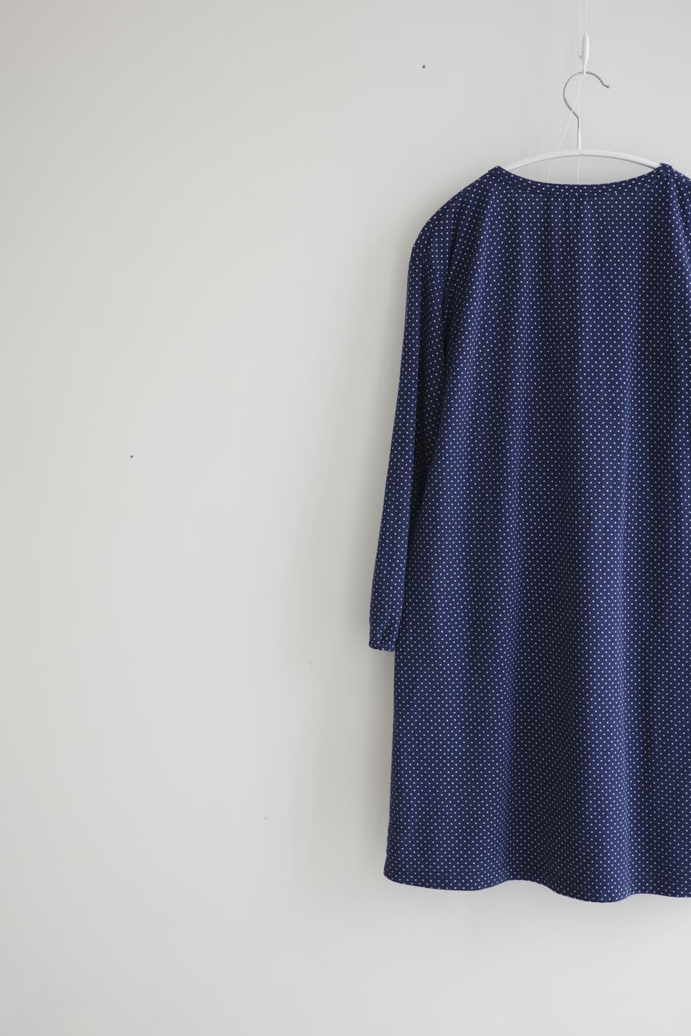 MAKE SOMETHING 네이비 도트 패턴 원피스 상품이미지7