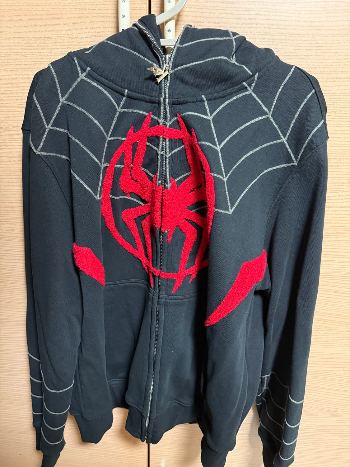 Kakazzy Full Zip Hoodie Black (스파이더맨) 상품이미지1