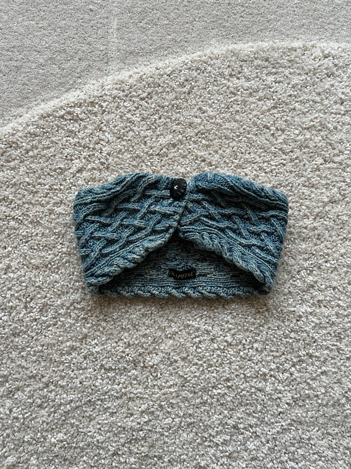 캐피탈 핸드니트 케이블 헤어밴드 인디고  상품이미지4