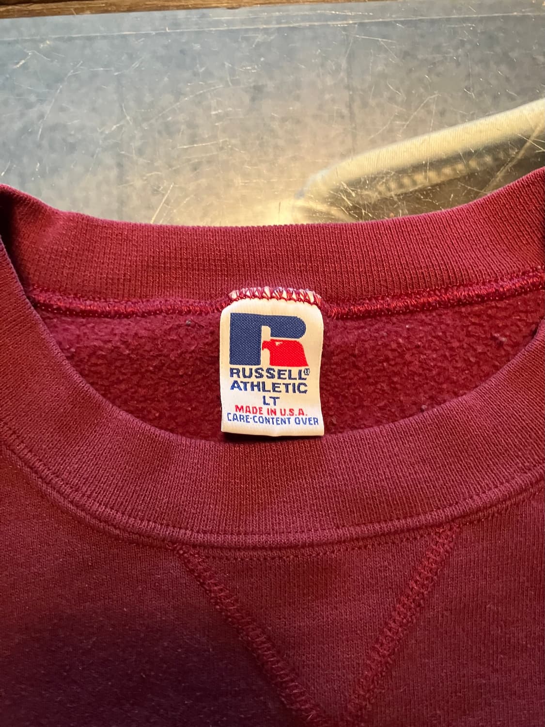 90s USA 빈티지 러셀 플레인 스웻 셔츠 맨투맨 상품이미지5
