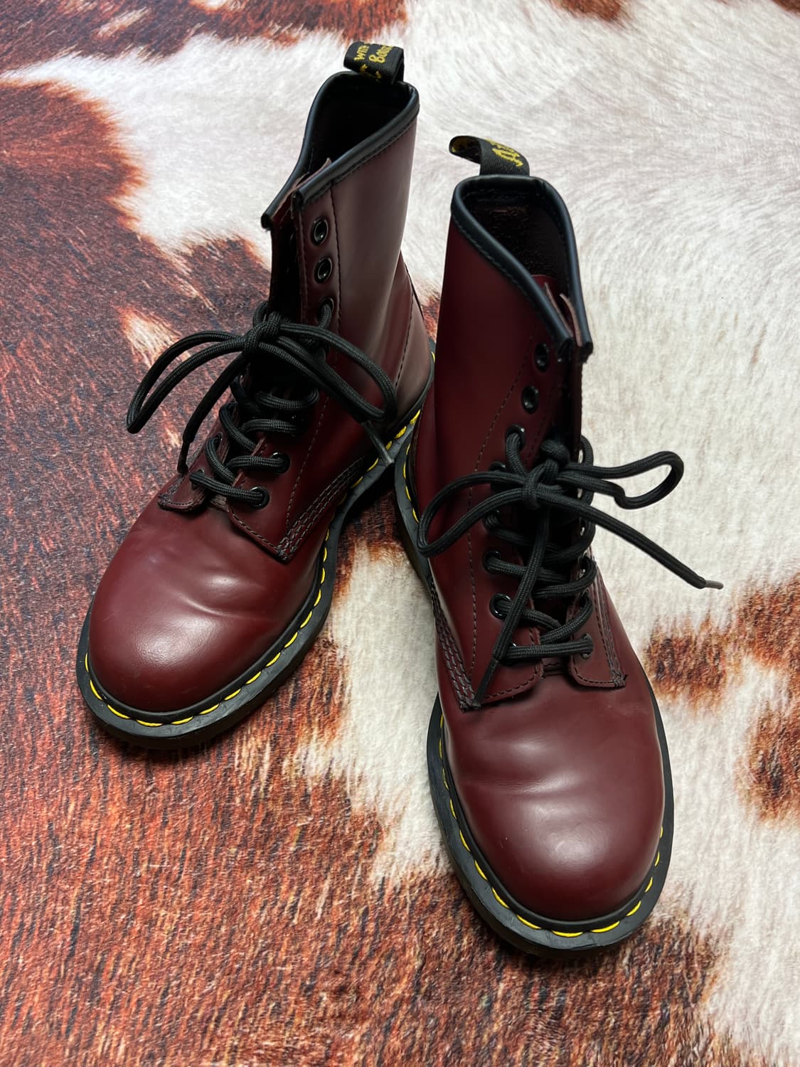 [230] 닥터마틴 1460 체리레드 스무스 레더 UK4 상품이미지3