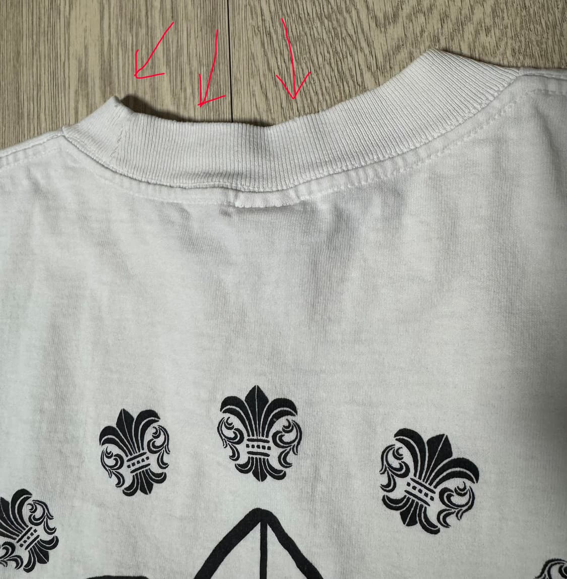 크롬하츠 BS플레어 포켓 티셔츠 화이트 M사이즈 상품이미지9