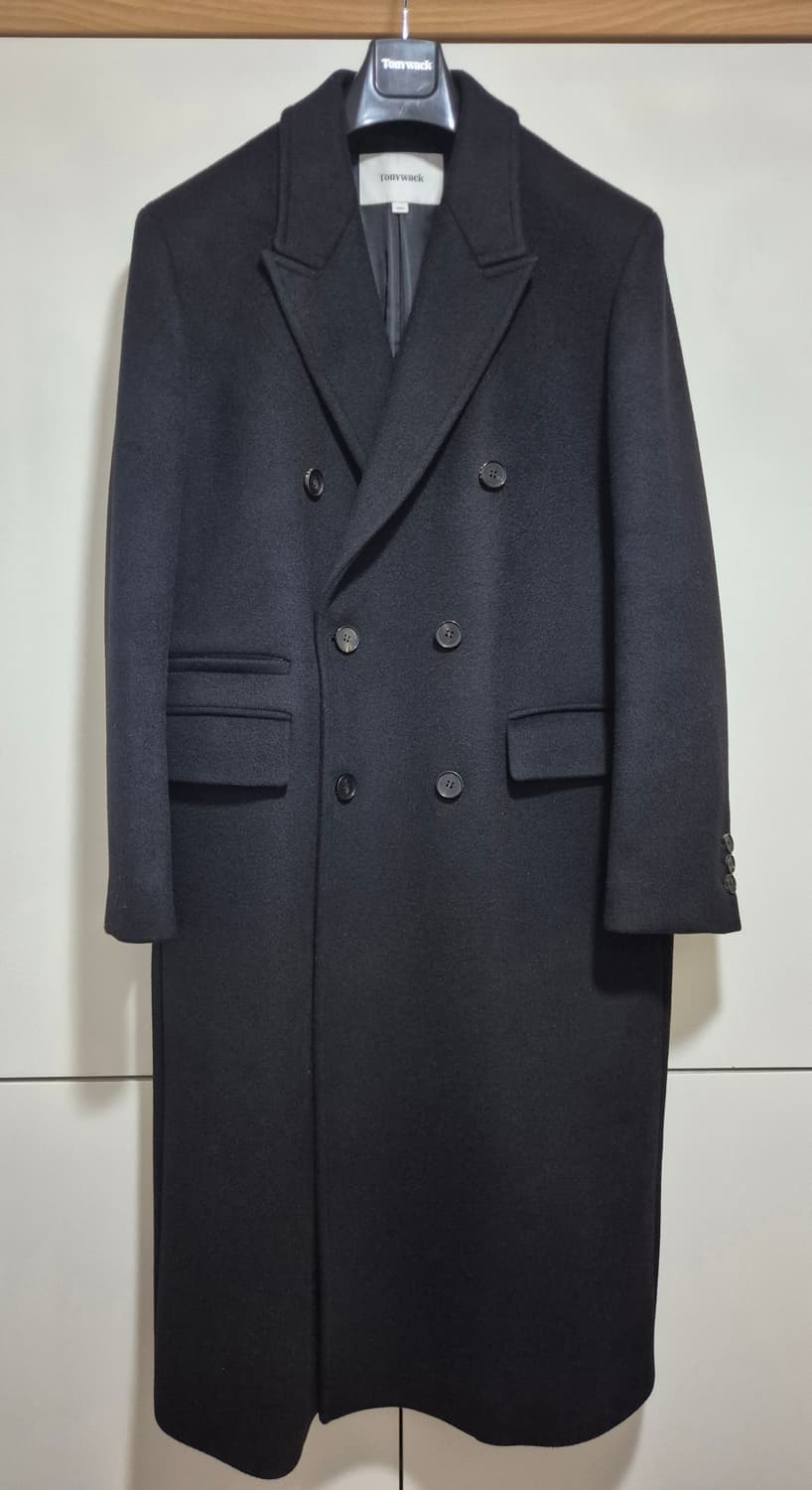 토니웩 캐시미어 더블브레스티드 코트 블랙 L 상품이미지1