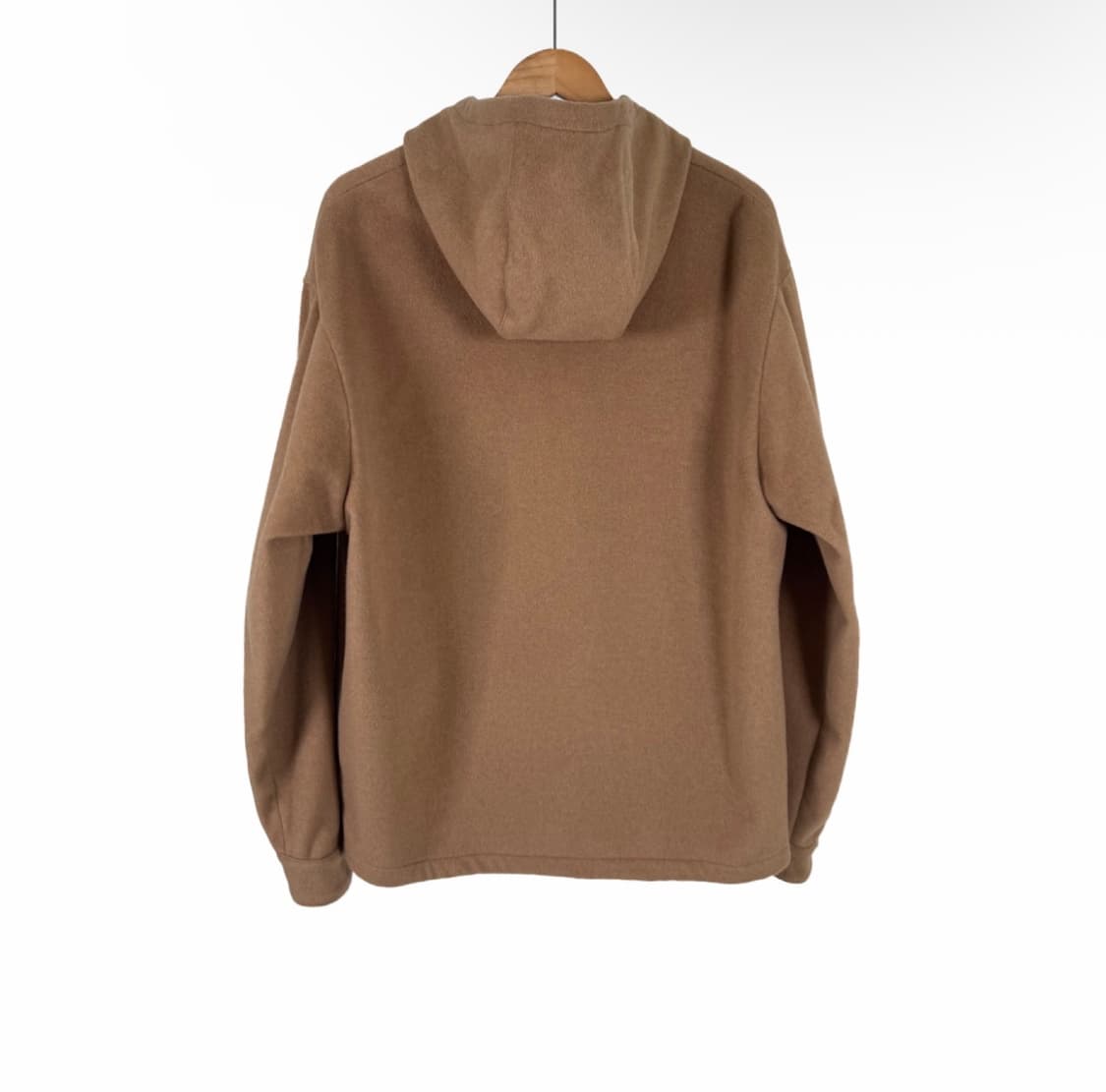 [S] 프라다 남성 카멜 울 헤어 후드 집업 블루종 자켓 카멜 브라운 상품이미지2