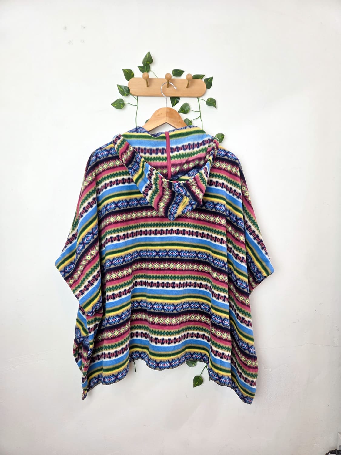 에스닉 판쵸 플리스 자켓 상품이미지5