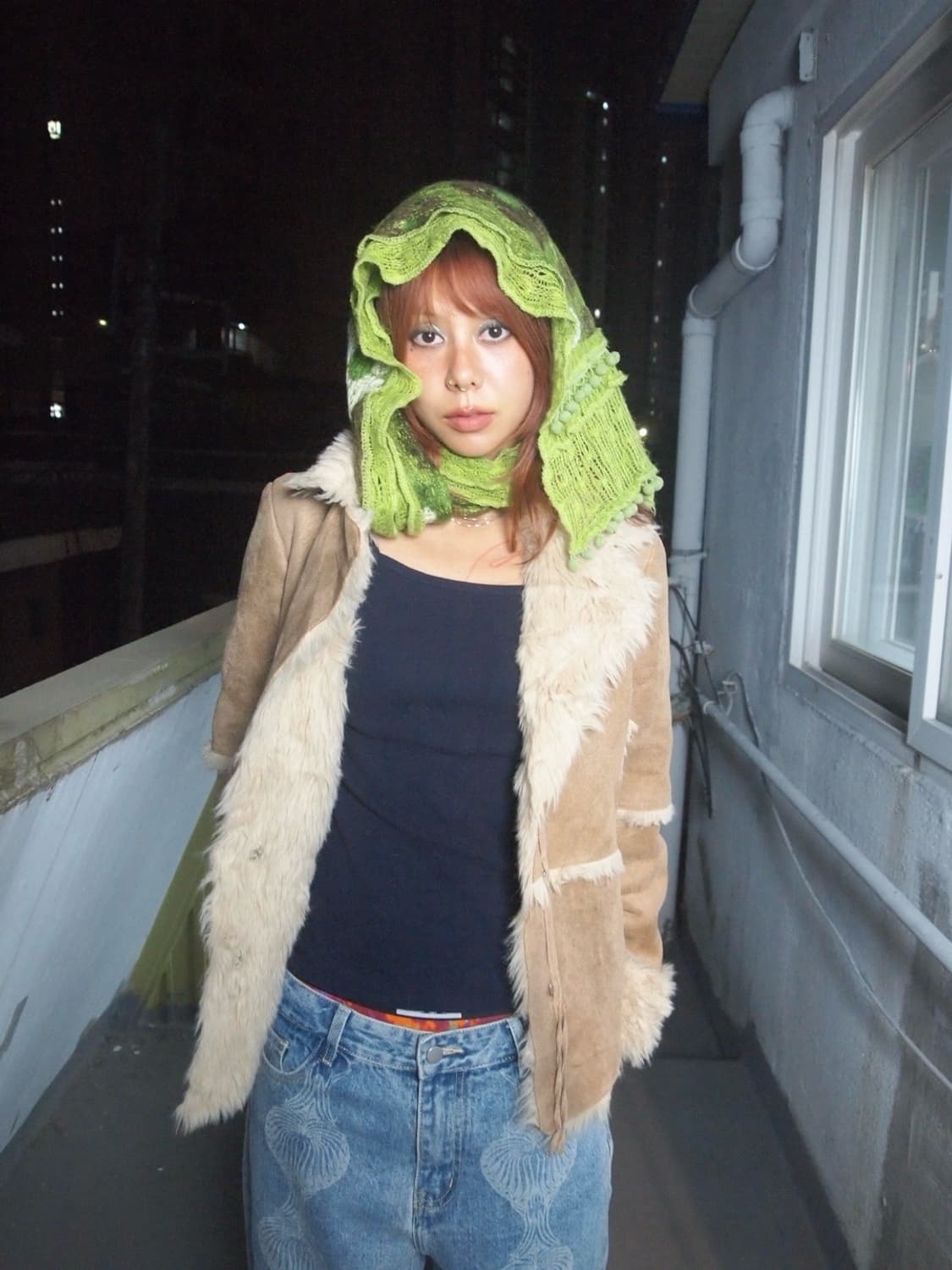 빈티지 플라워 스카프 상품이미지5