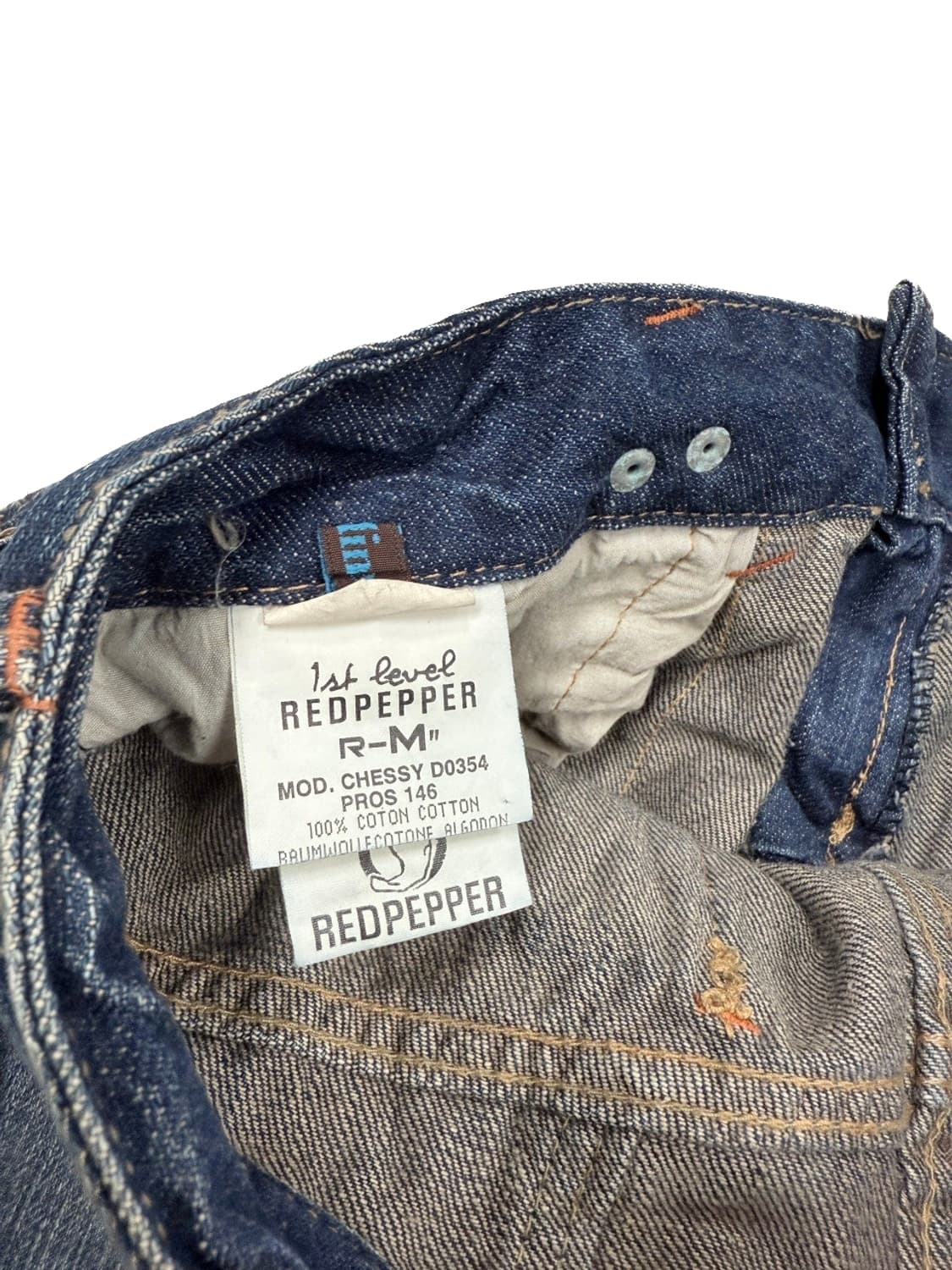 빈티지 Red pepper 갸루 데님 미니 스커트 상품이미지5