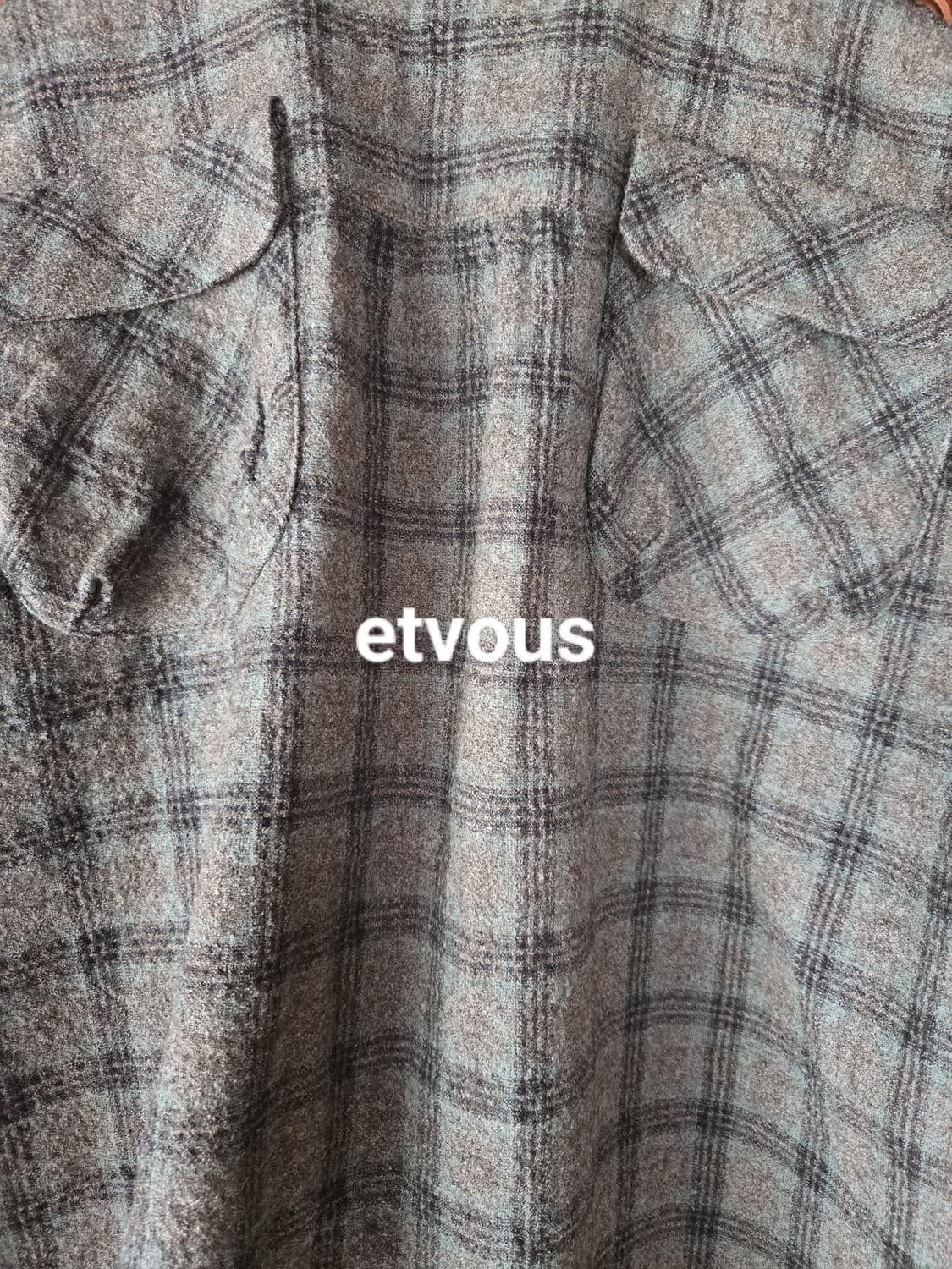 kapital 캐피탈 빅카라 울셔츠 사이즈3  상품이미지3